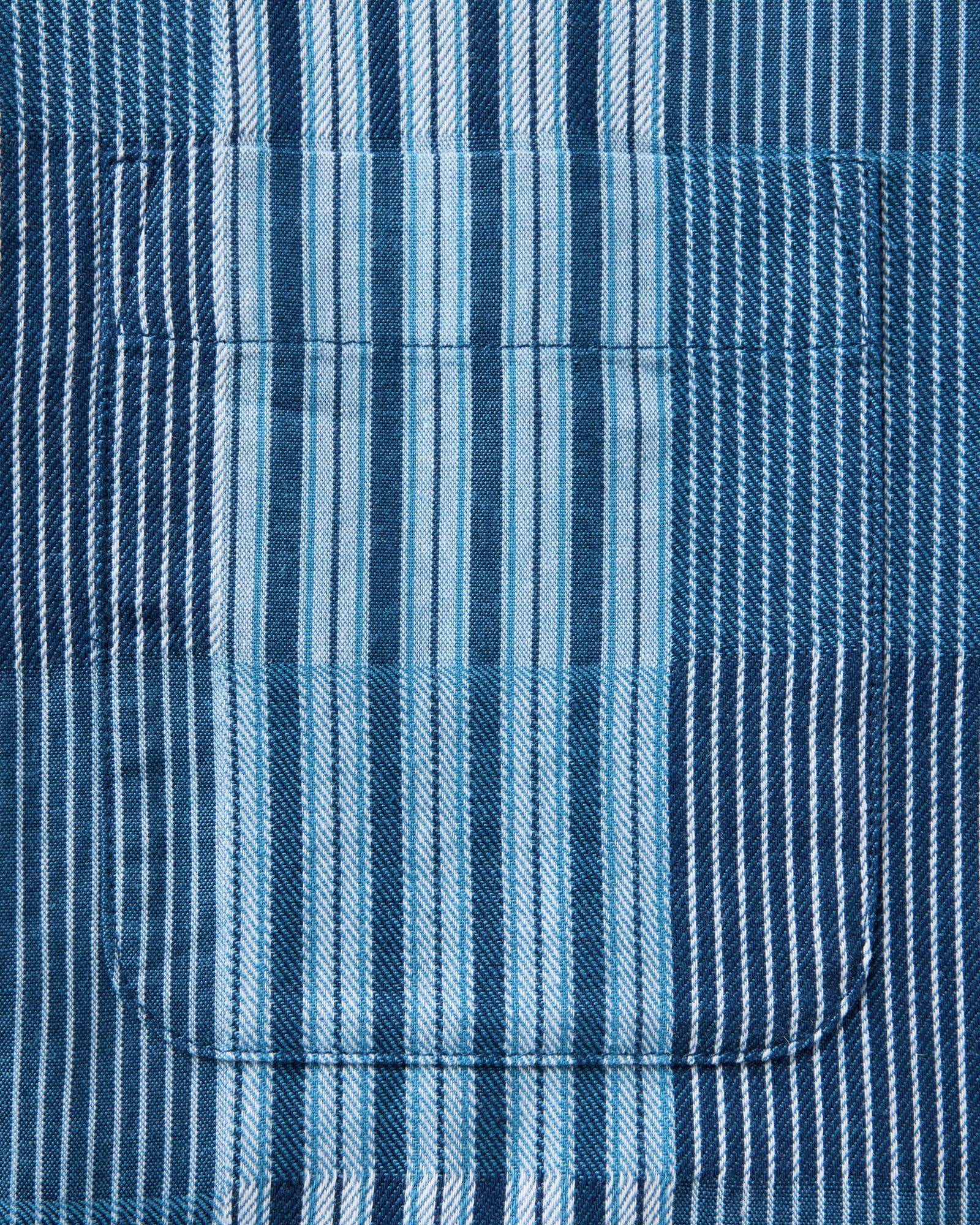 The Hawthorne Shirt in Indigo Patchwork | Modern Menswear by yycbvcnbmmnbm