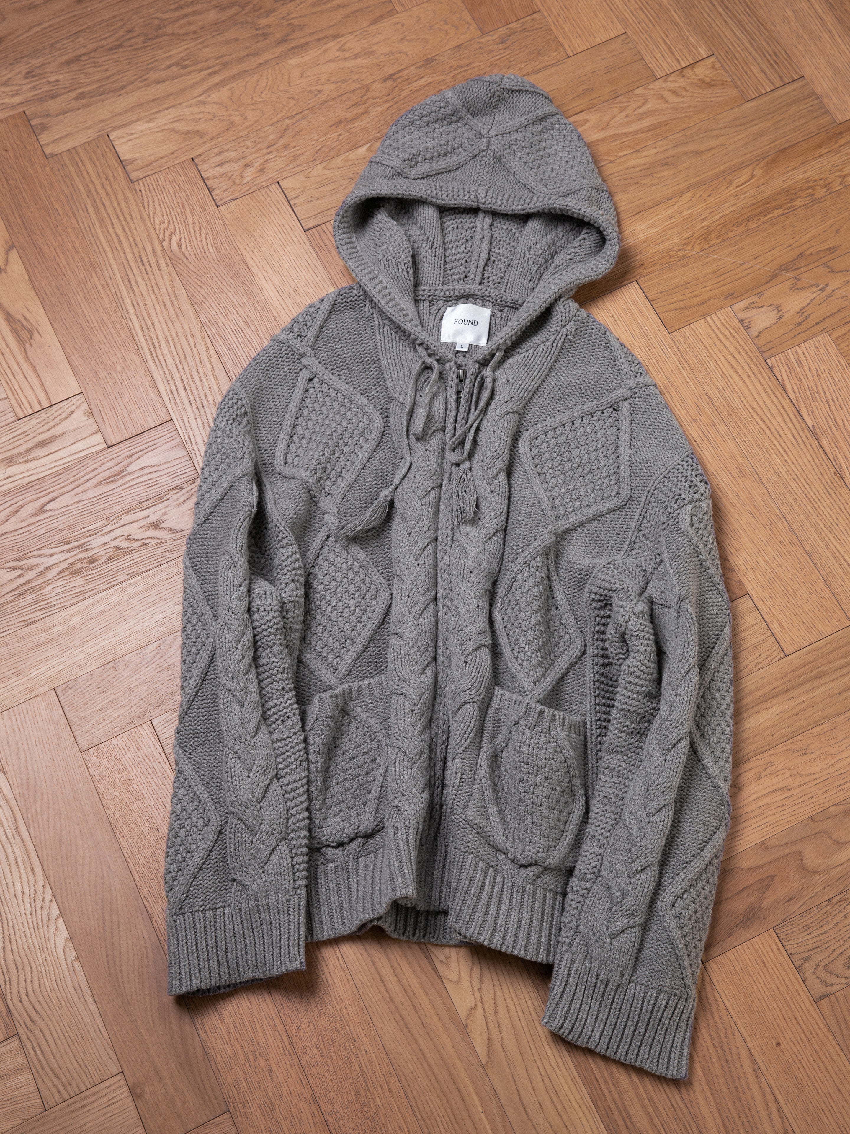 Zip Up Cable Knit Hoodie | Modern Menswear by yycbvcnbmmnbm