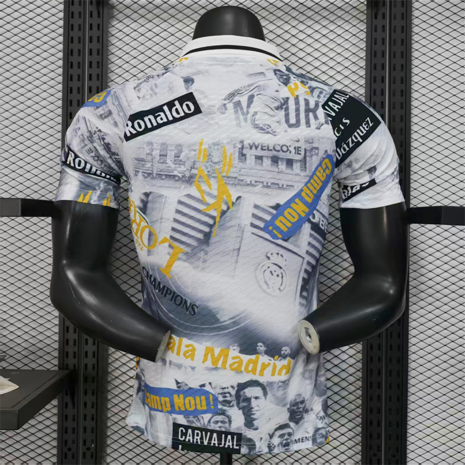 AlphaJersey-Real Madrid 25-26 Capture Of Camp Nou POLO White Special Jersey - Player Version
