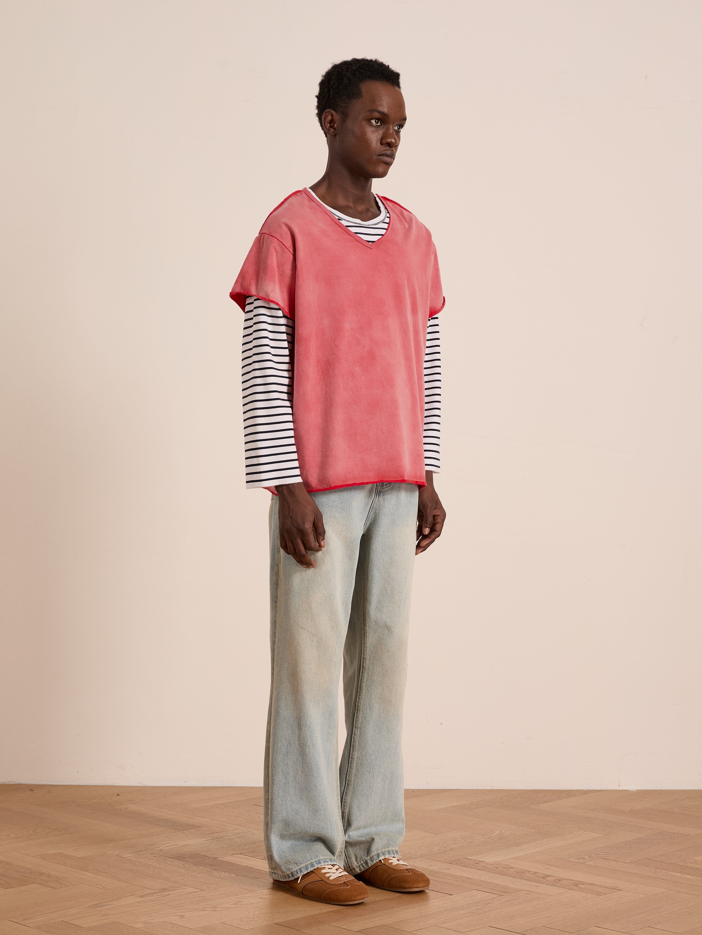 Double Layer LS Tee | Modern Menswear by yycbvcnbmmnbm