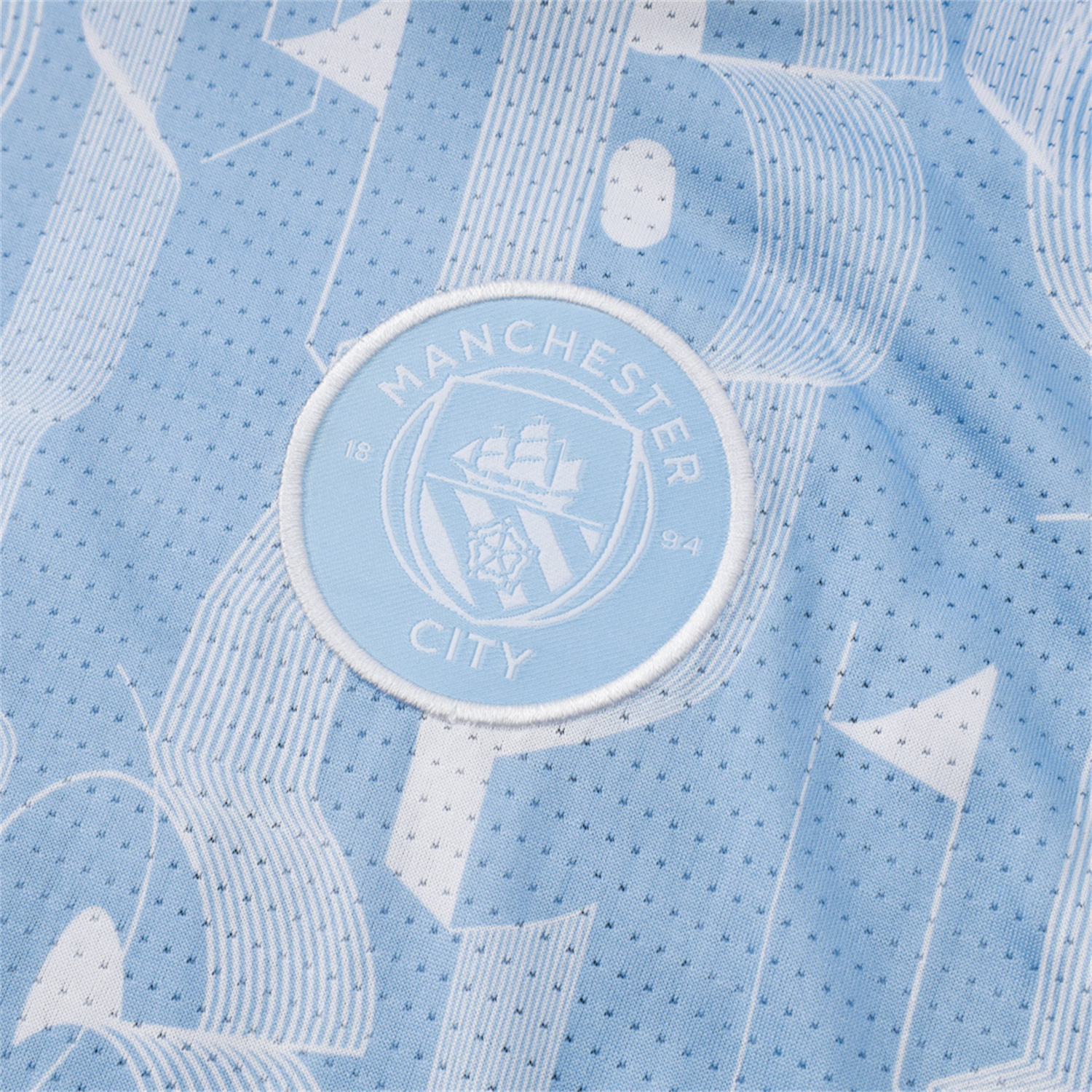 AlphaJersey-Manchester City 25-26 Vest Training Set - Sky Blue Vest and Deep Blue Shorts