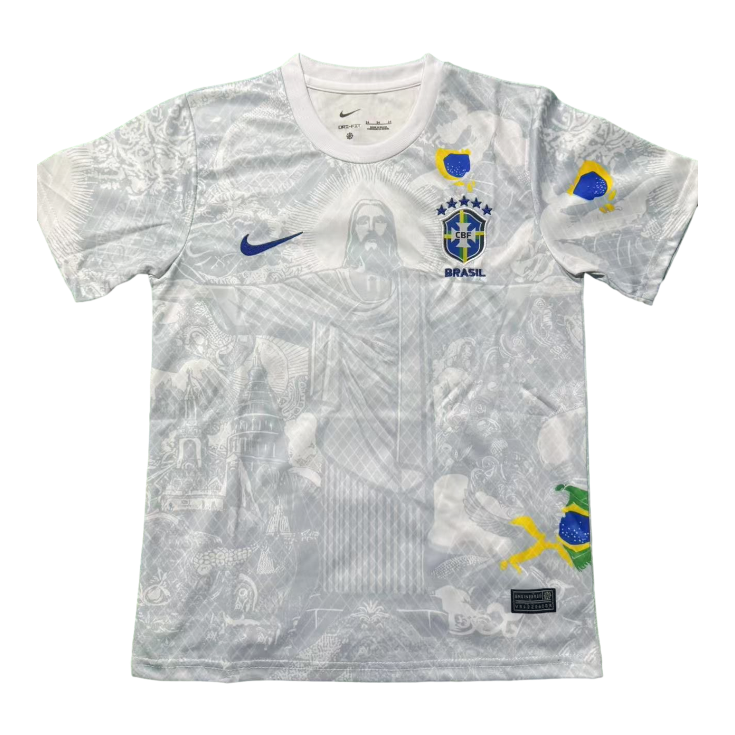 AlphaJersey-Brazil 25-26 Jesus White Special Kids Kit