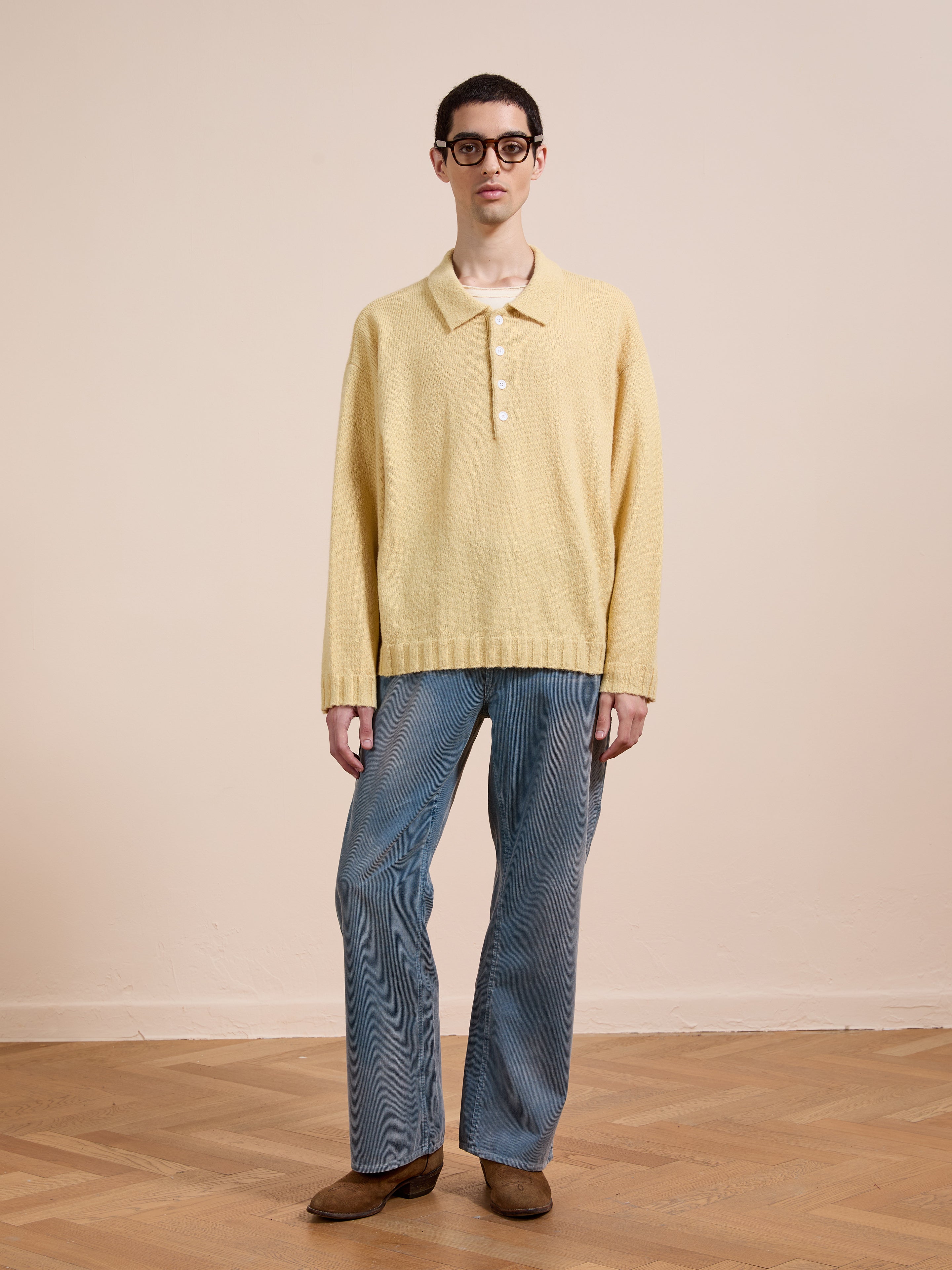 Knit LS Polo Sweater | Modern Menswear by yycbvcnbmmnbm