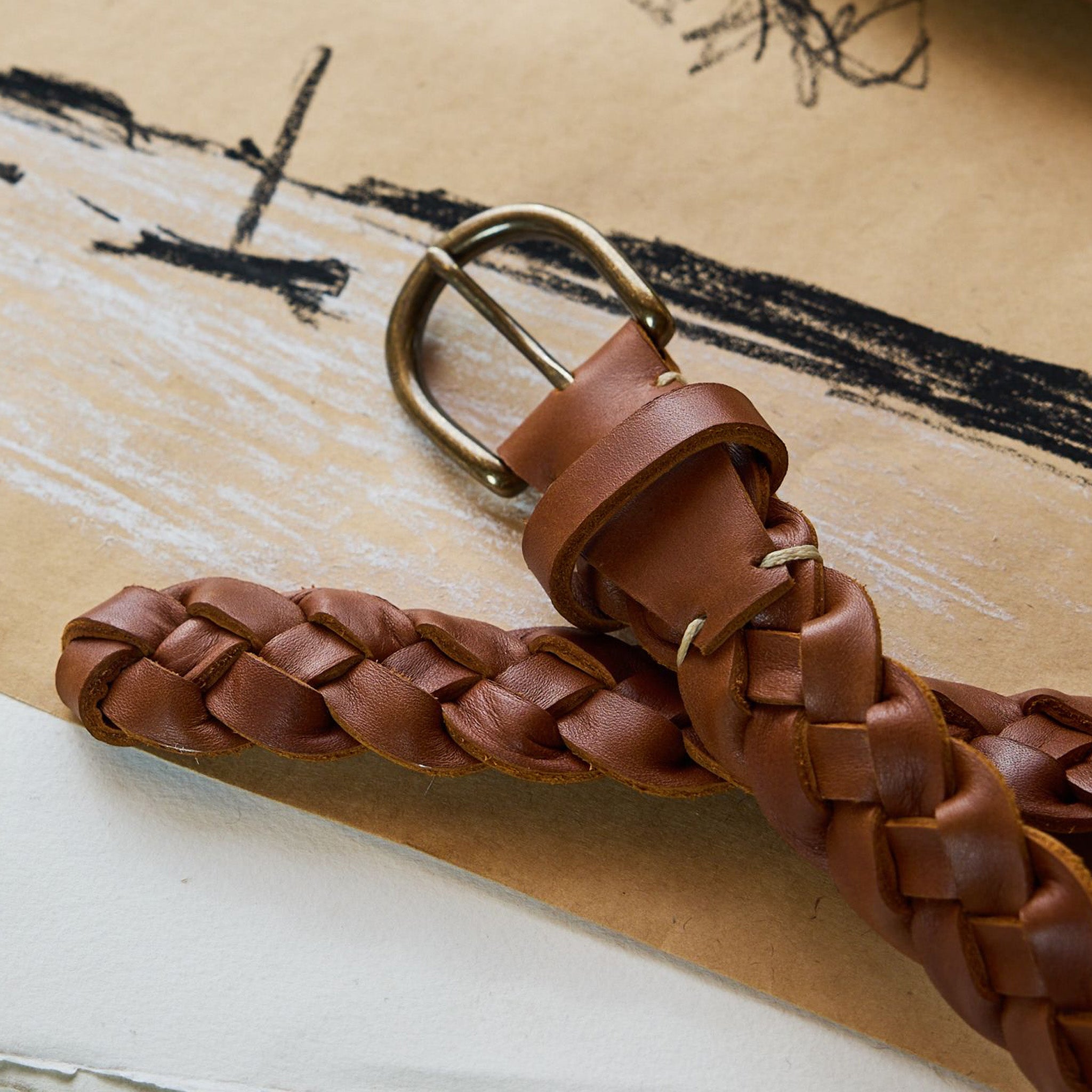 The Braided Belt in Whiskey | Modern Menswear by yycbvcnbmmnbm