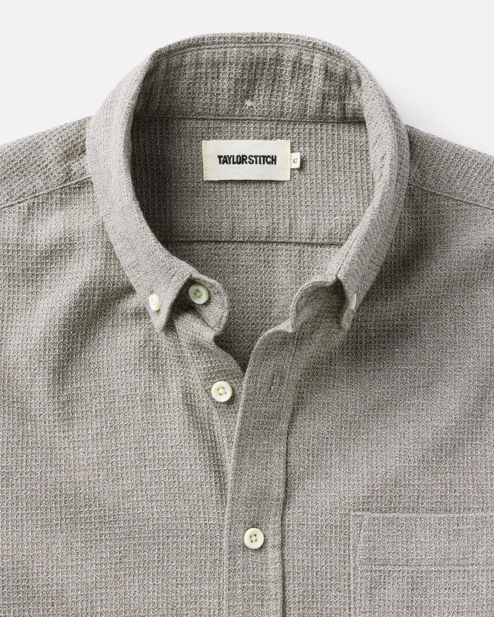 The Short Sleeve Jack in Fern Twist Waffle | Modern Menswear by yycbvcnbmmnbm