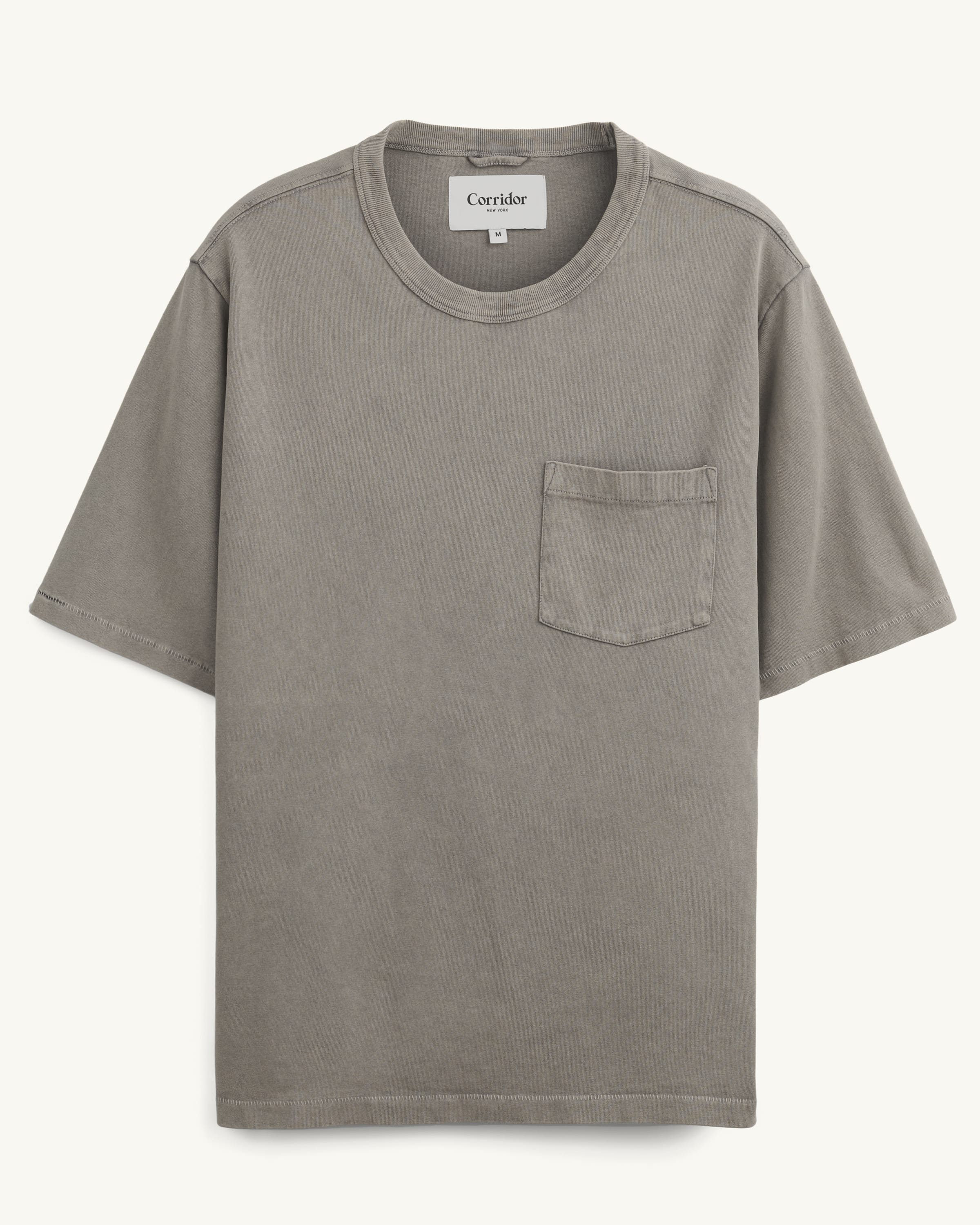 Garment Dye Tee - Smoke | Modern Menswear by yycbvcnbmmnbm