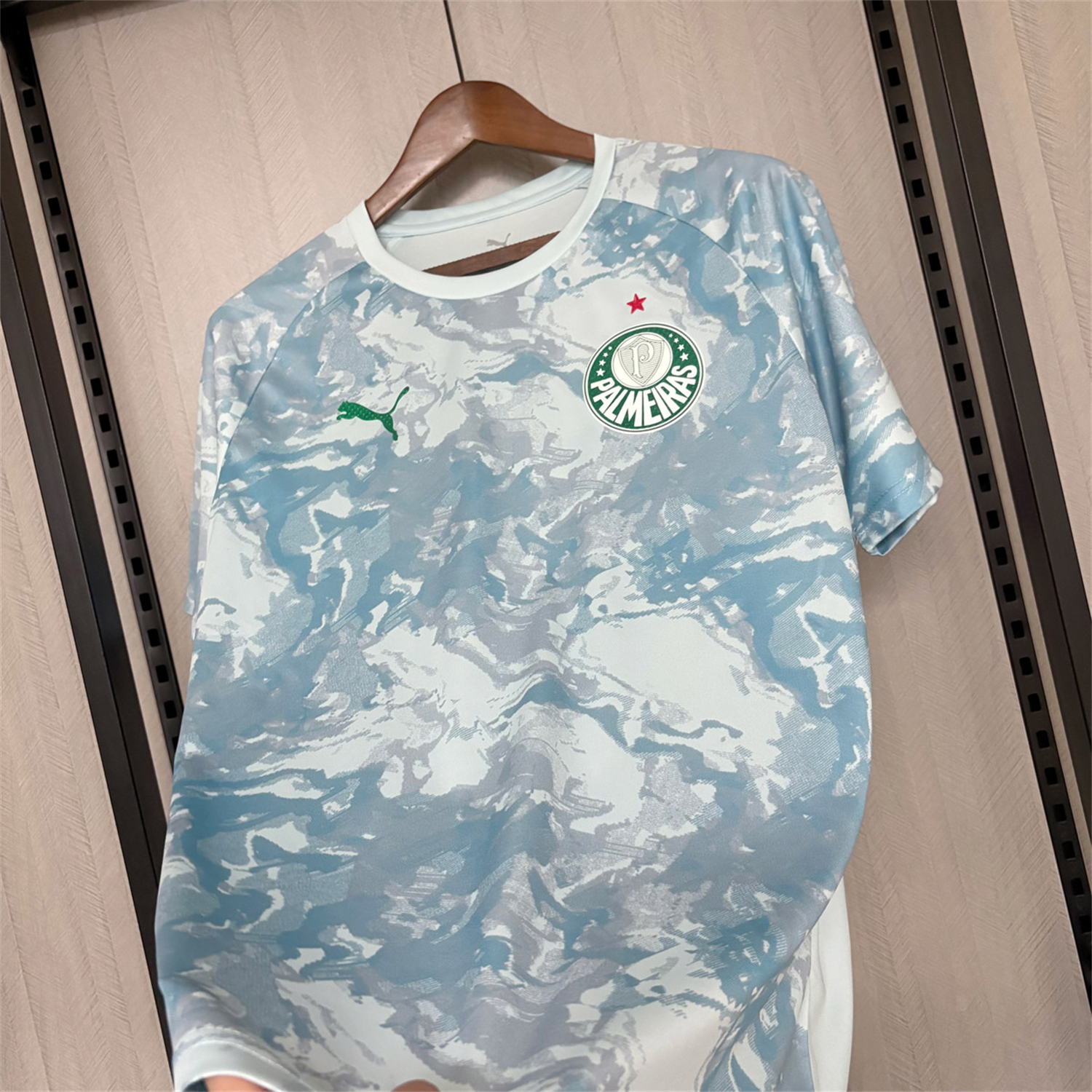 AlphaJersey-Palmeiras 26-27 Light Mint Blue Pre-Match Jersey - Fans Version