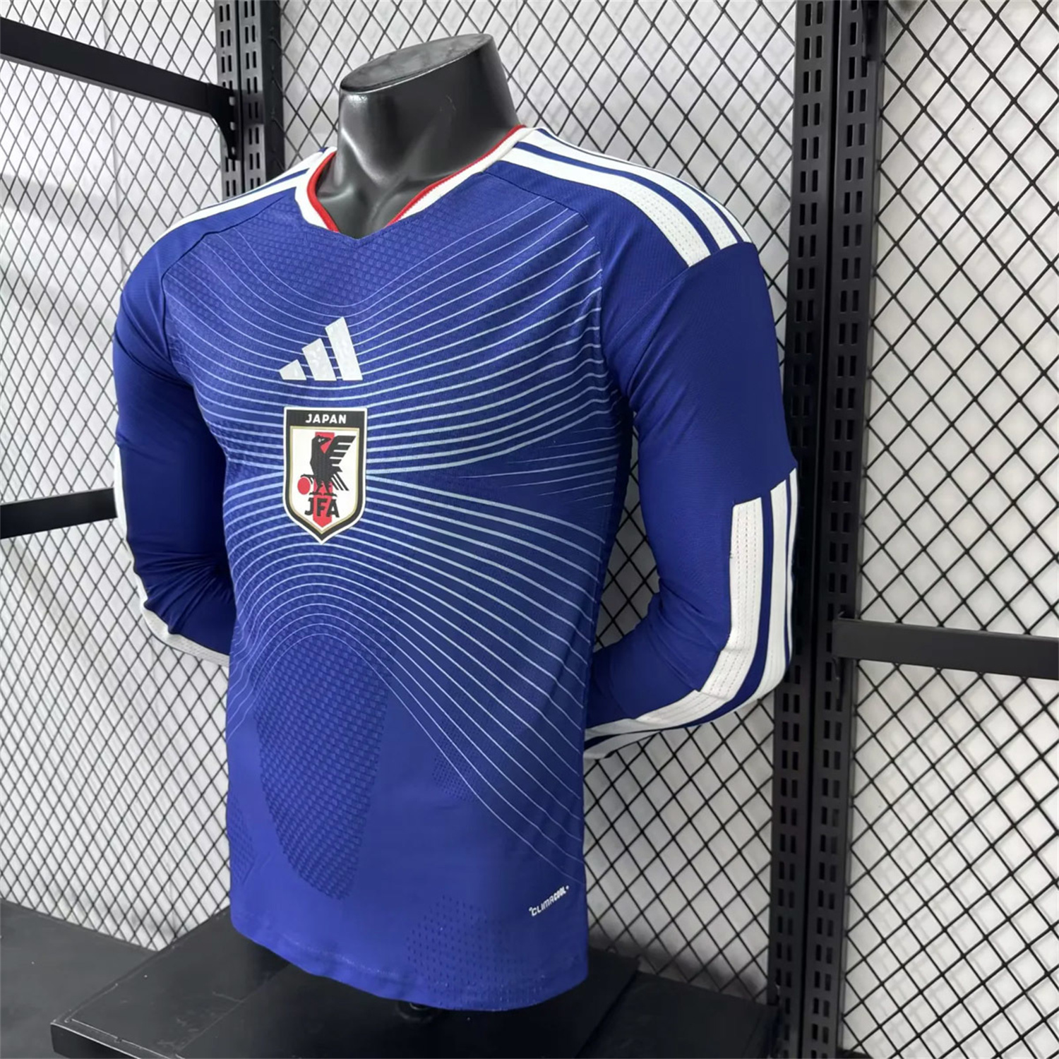 AlphaJersey-Japan 2026 Home Deep Blue Long Sleeves Jersey - Player Version