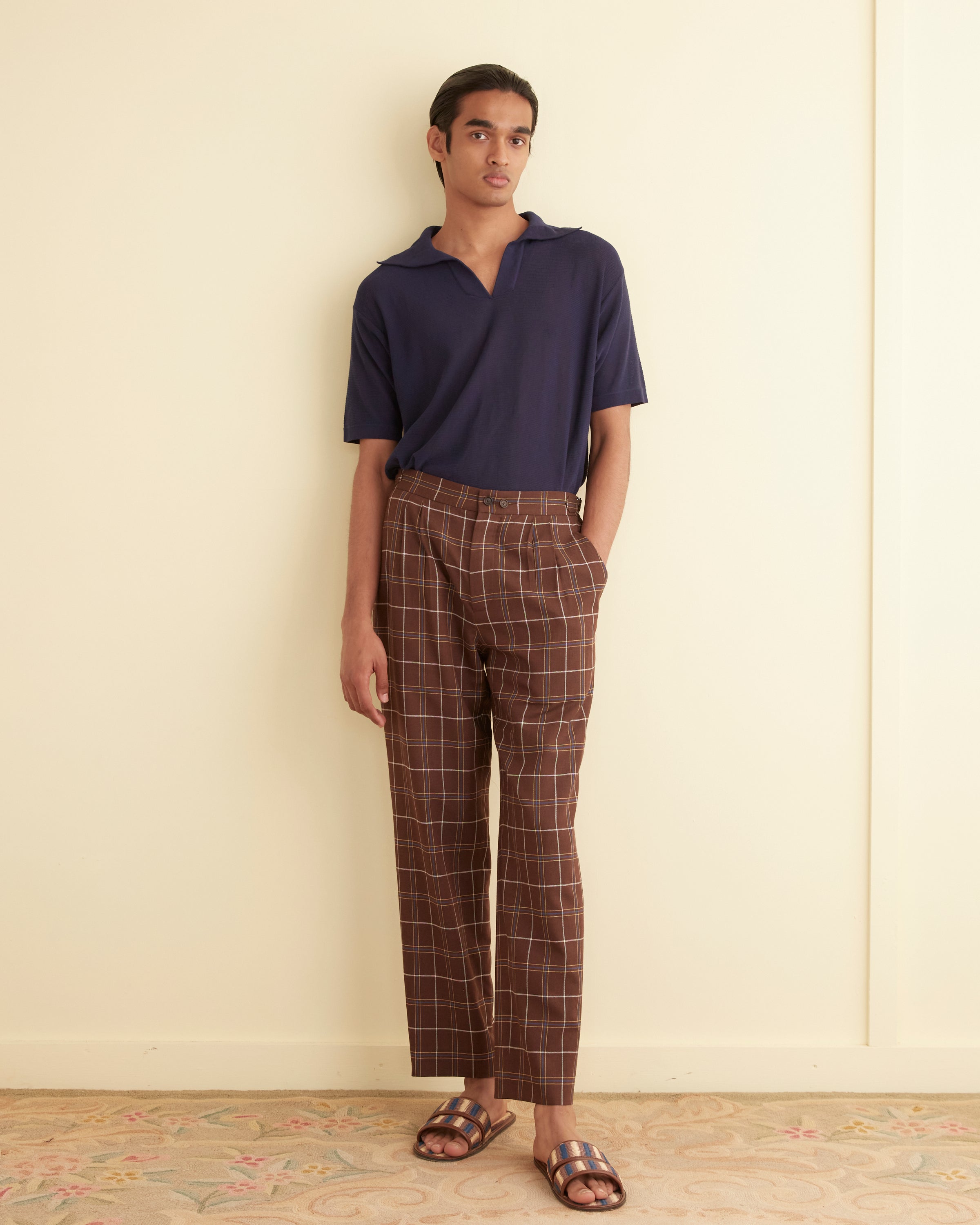 Dunham Plaid Trousers | Modern Menswear by yycbvcnbmmnbm