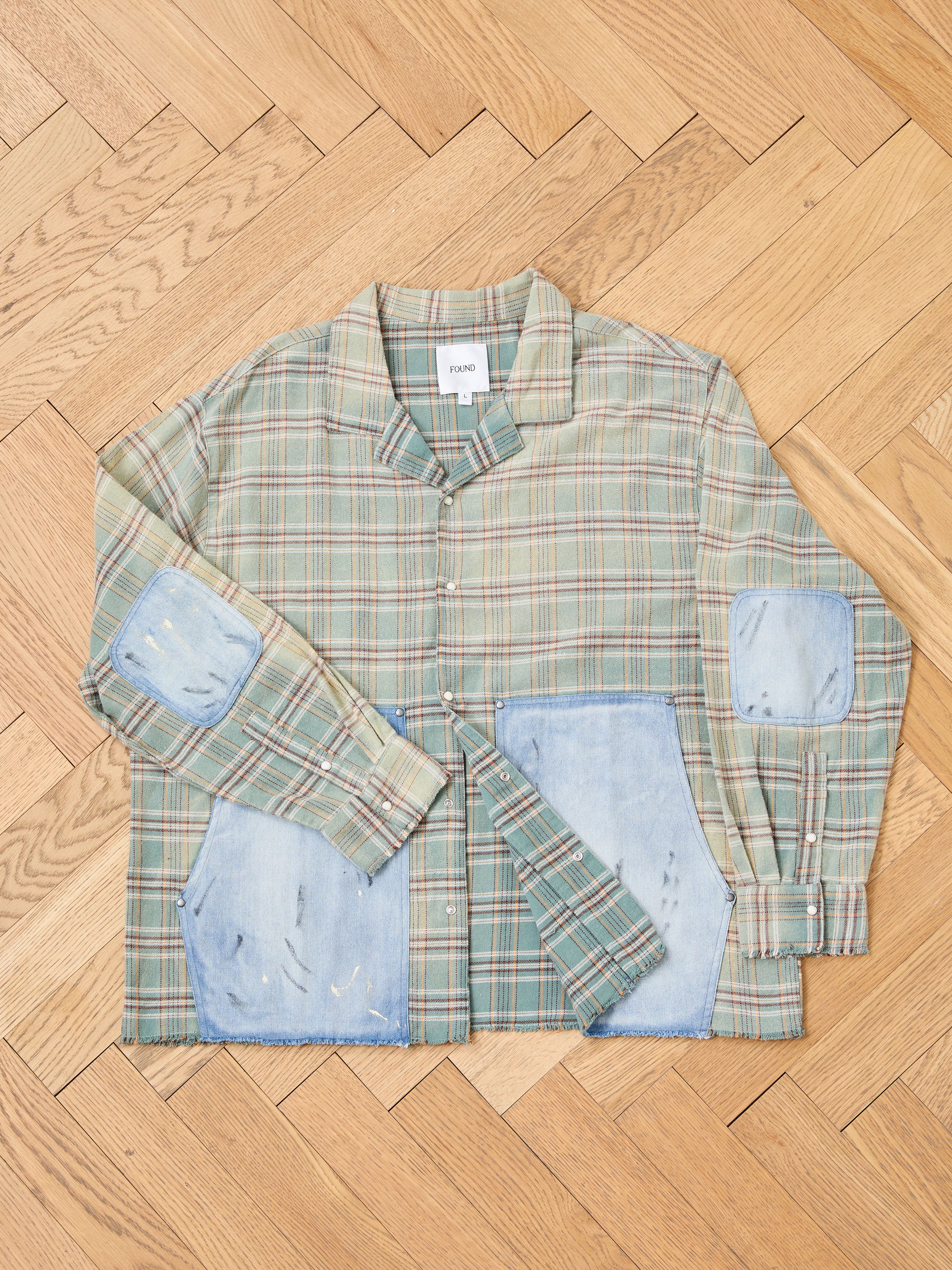 Plaid Denim Shirt | Modern Menswear by yycbvcnbmmnbm