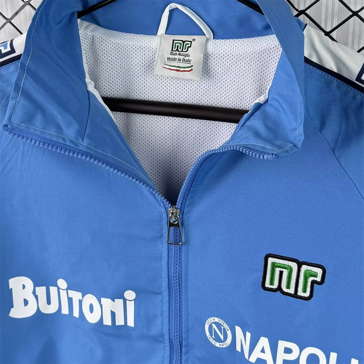 AlphaJersey-Retro Napoli 1987-88 Blue Windbreaker