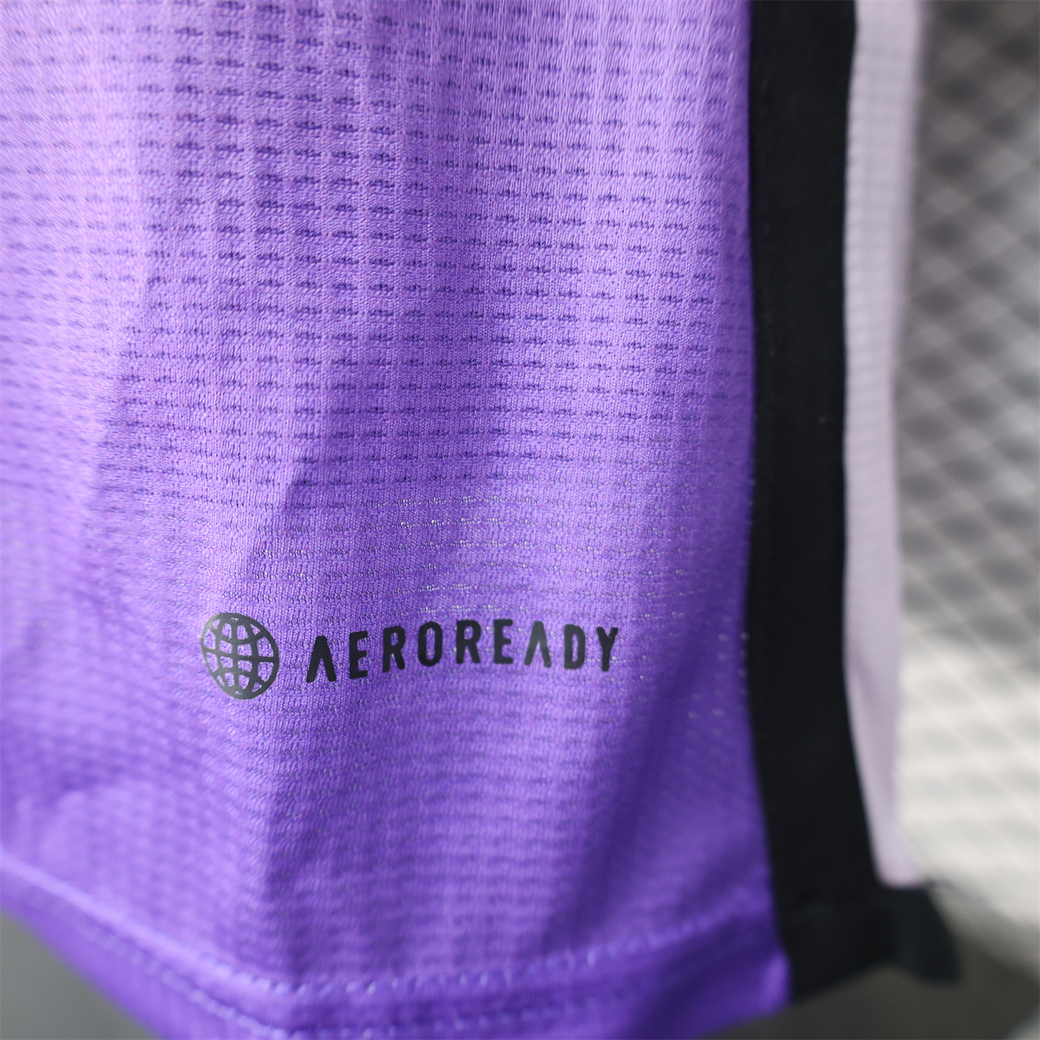 AlphaJersey-Algeria 25-26 White-purple Gradient Jersey with Black Chest Text - Player Version