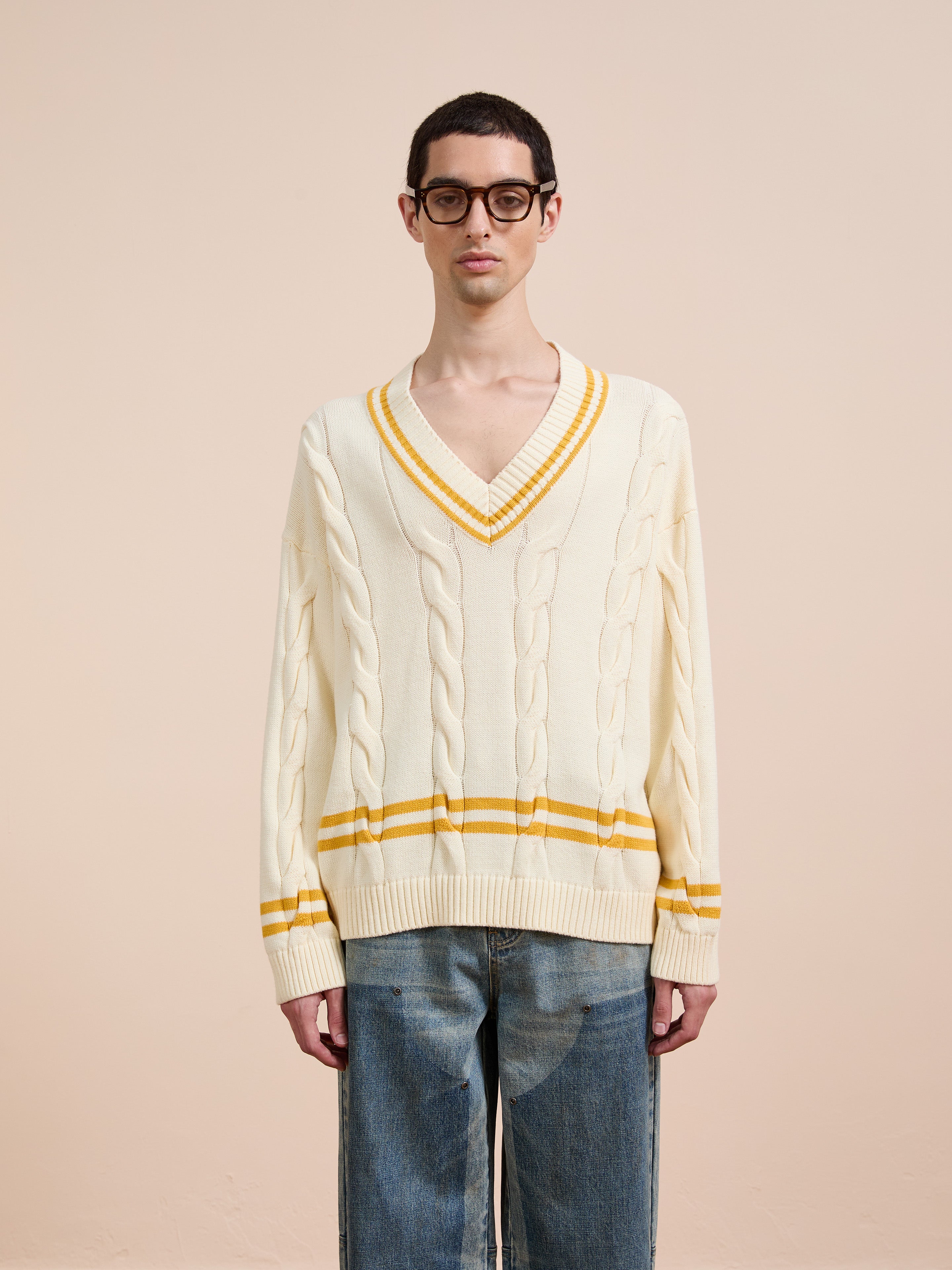 V-Neck Cricket Sweater | Modern Menswear by yycbvcnbmmnbm