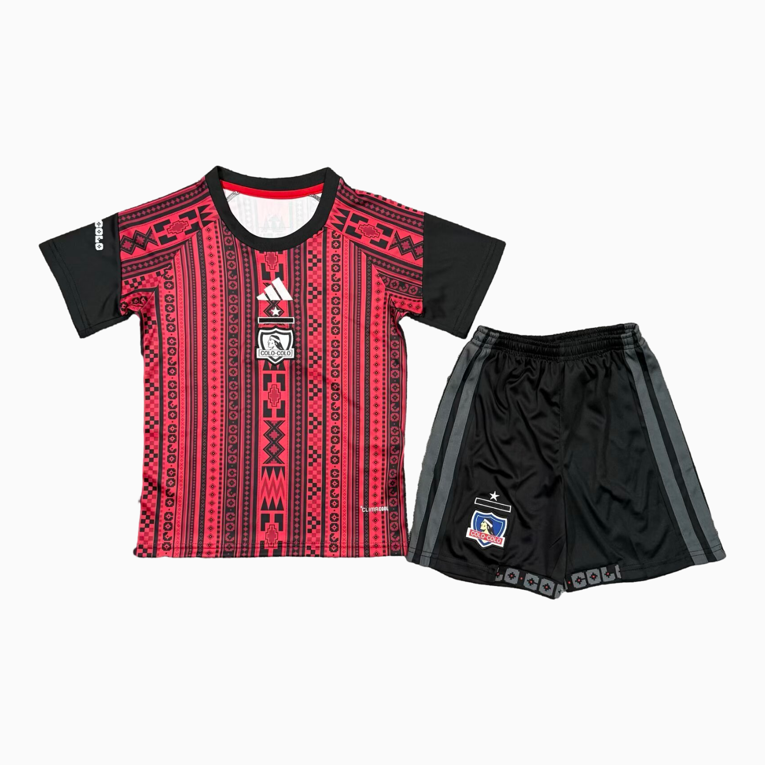 AlphaJersey-Colo Colo 25-26 Red Pre-Match Kids Kit