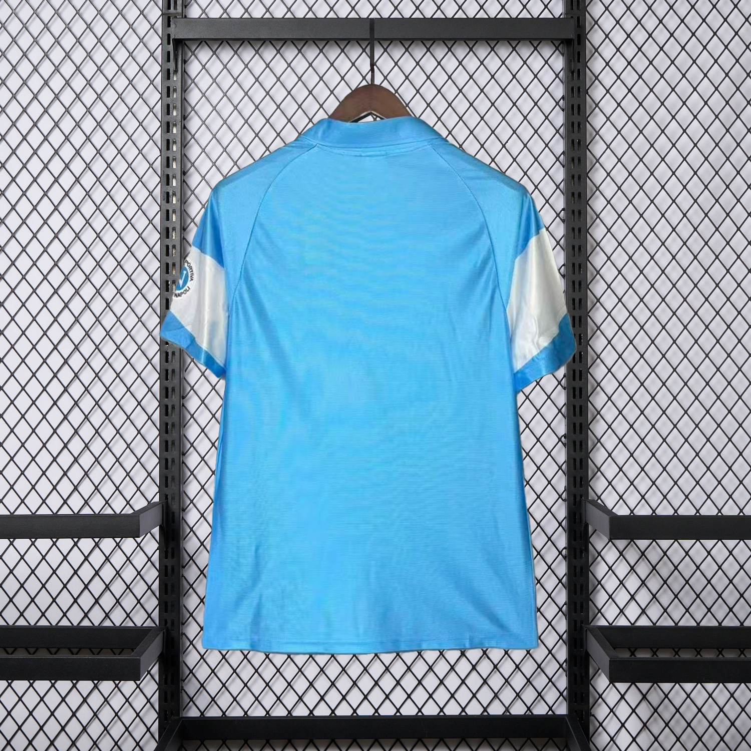 AlphaJersey-Retro Napoli 1990-91 Home 2 Sky Blue And White Jersey