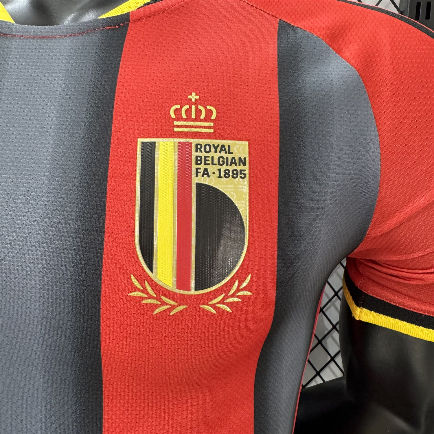 AlphaJersey-Belgium 2026 Red And Black Special Jersey - Player Version