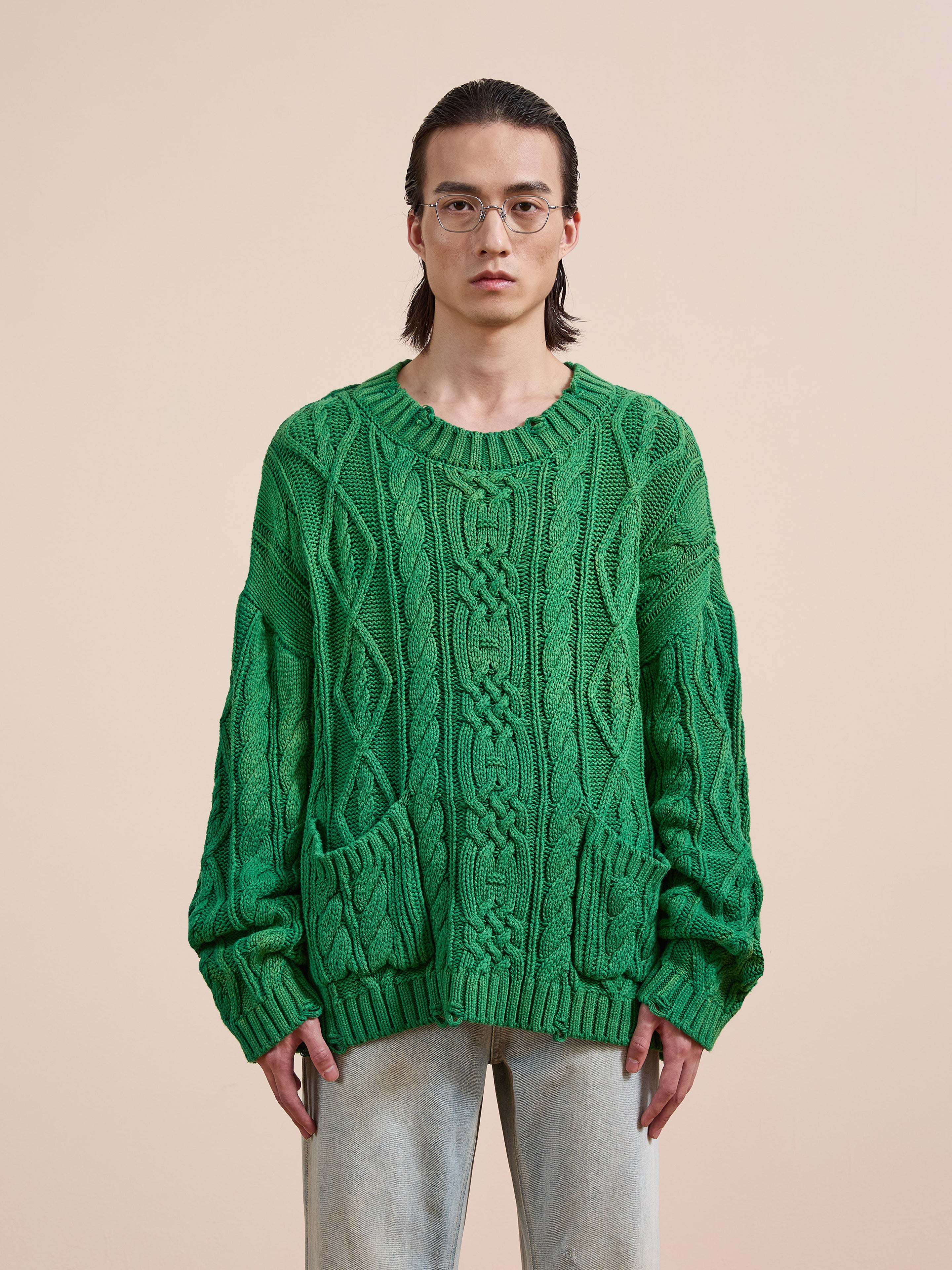 Cable Knit Pullover Sweater | Modern Menswear by yycbvcnbmmnbm