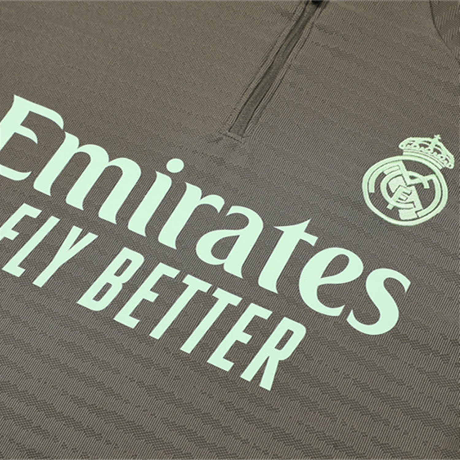 AlphaJersey-Real Madrid 25-26 Kids Long Sleeve Training Set - Player Version - Khaki Top and Khaki Pants