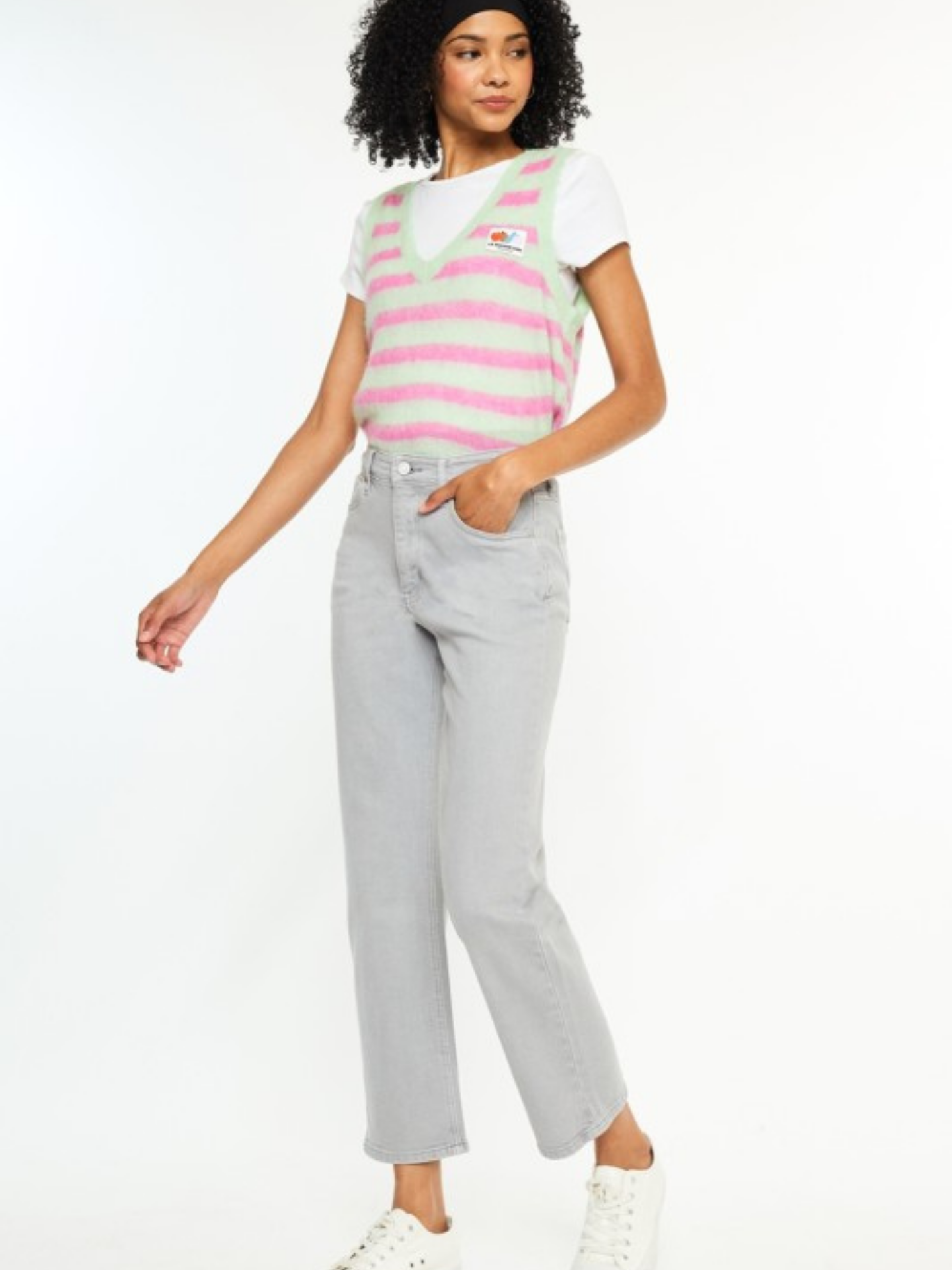 Gray Straight Leg Denim | Elegant Women's Fashion by coolavocek