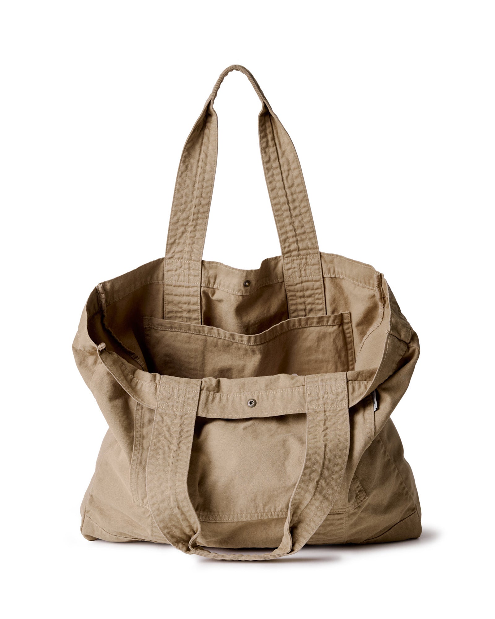 The Foundation Tote in Organic Khaki | Modern Menswear by yycbvcnbmmnbm