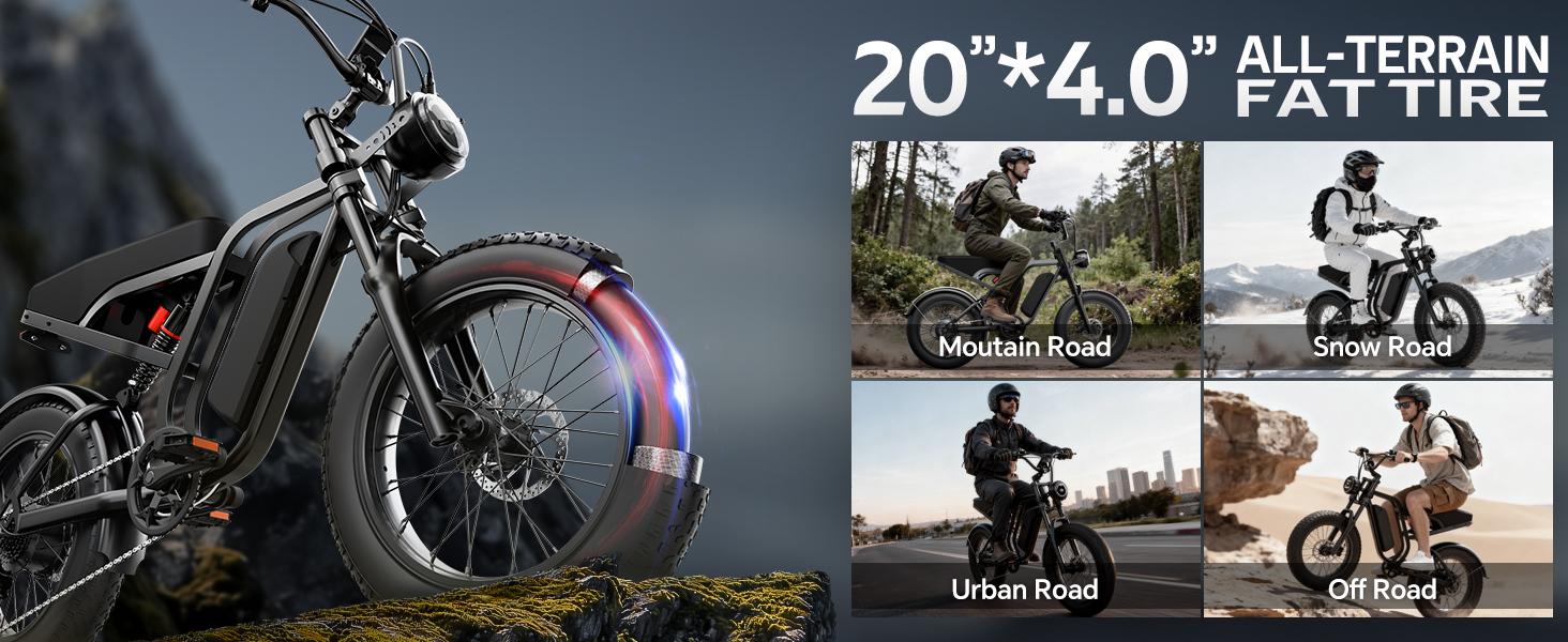 【Hieha】2026|1500W Electric Bike for Adults ,lFullSuspensionTop Speed 30+MPHRange 40-70 Miles | 48V 15AhRemovableBatterylLED Headlights 20-InchAll-Terrain Fat Tires lUL2849Certified ebike|Mother's Day gift 【Hieha】2026|1500W Electric Bike for Adults ,lFullSuspensionTop Speed 30+MPHRange 40-70 Miles | 48V 15AhRemovableBatterylLED Headlights 20-InchAll-Terrain Fat Tires lUL2849Certified ebike|Mother's Day gift