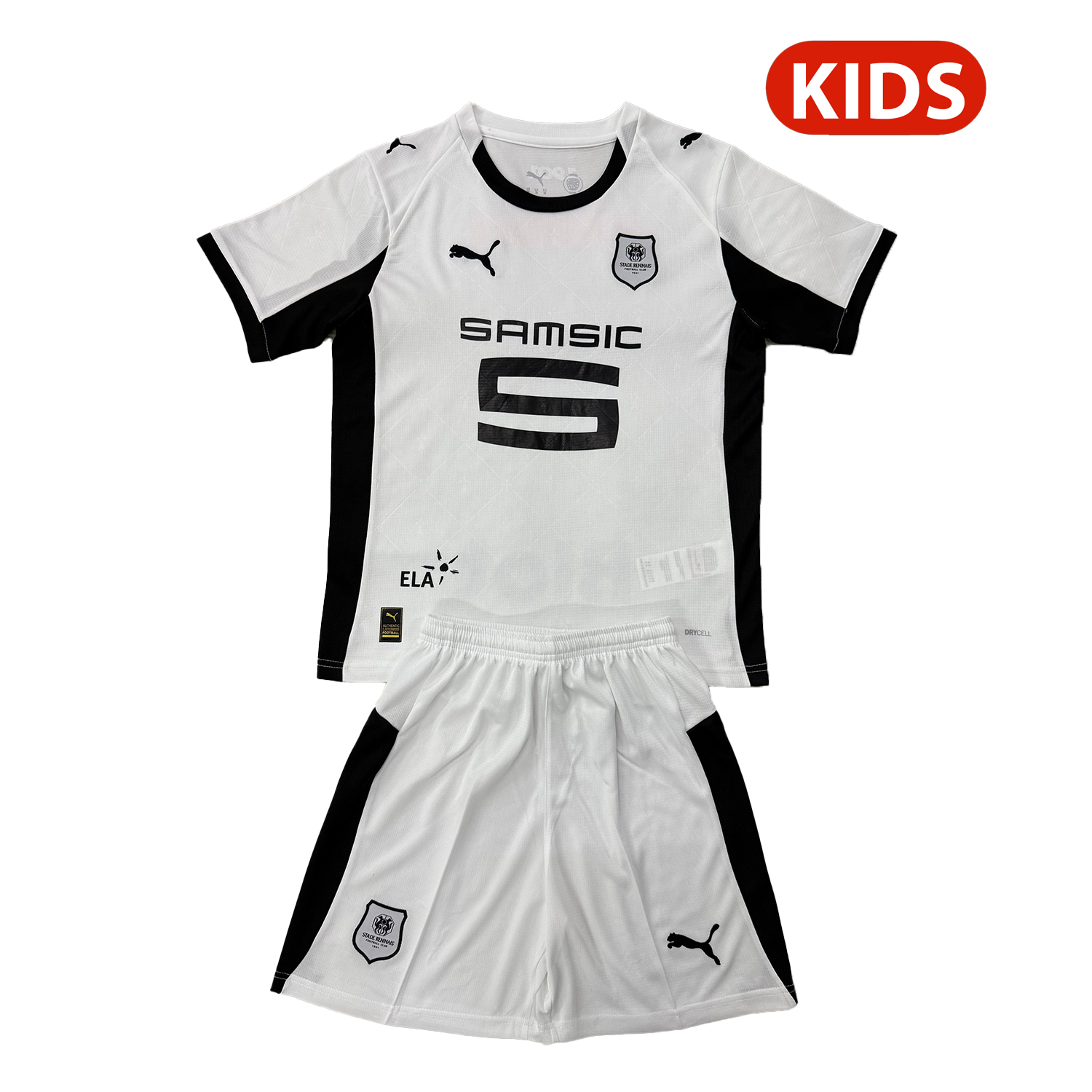 AlphaJersey-Stade Rennais 25-26 Away Kids Kit