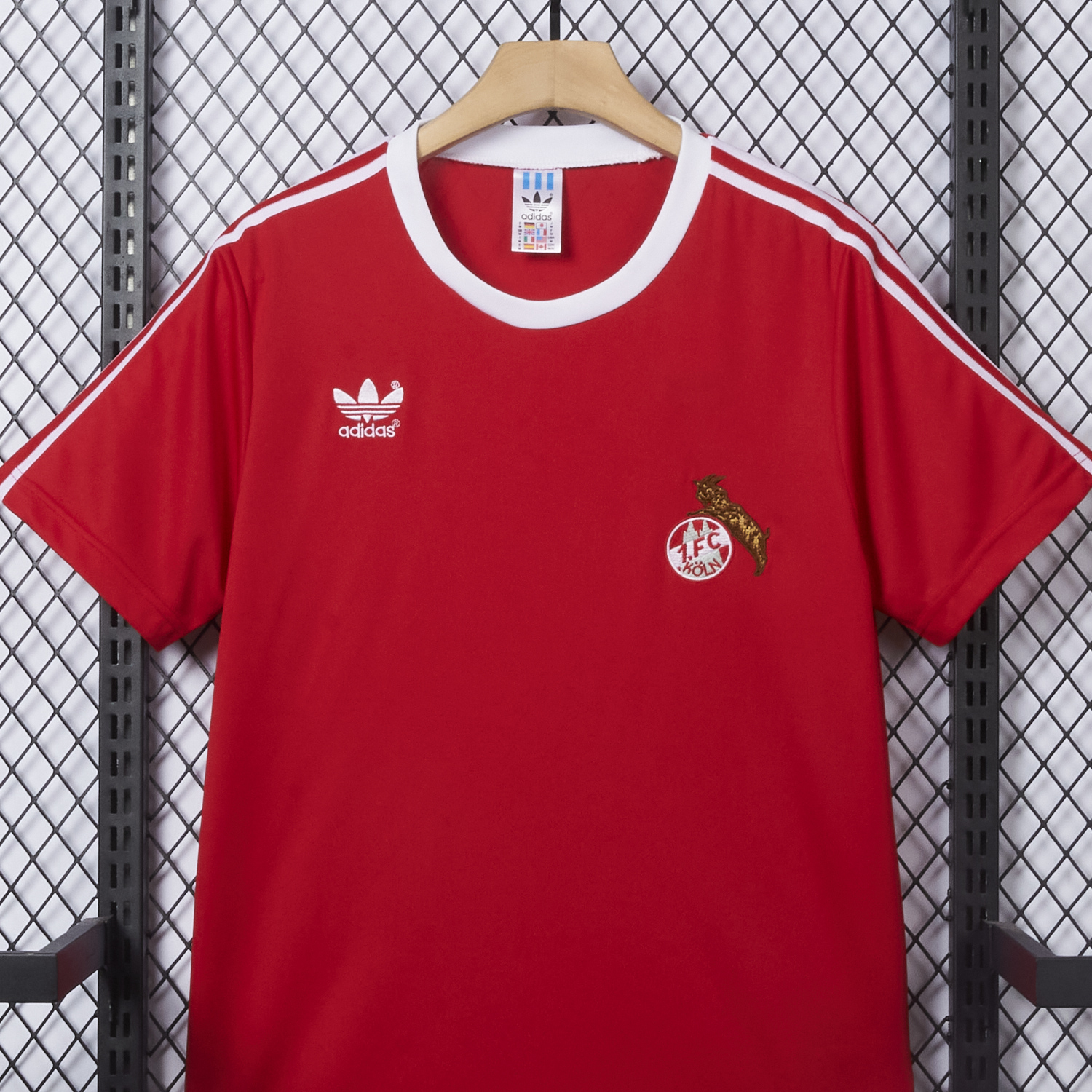 AlphaJersey-Retro 1. FC Köln 1977-78 Home Red Jersey