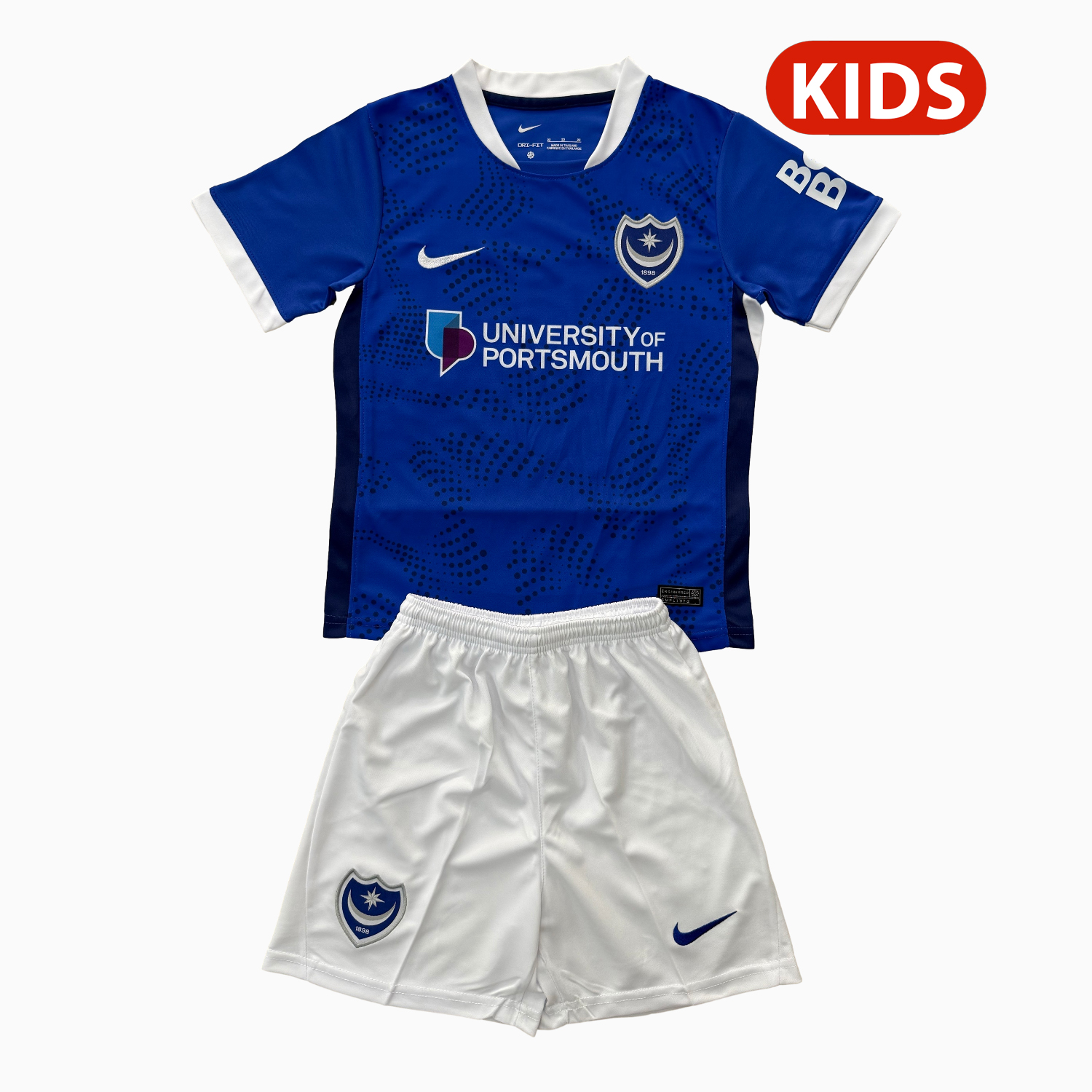 AlphaJersey-Portsmouth 25-26 Home Kids Kit