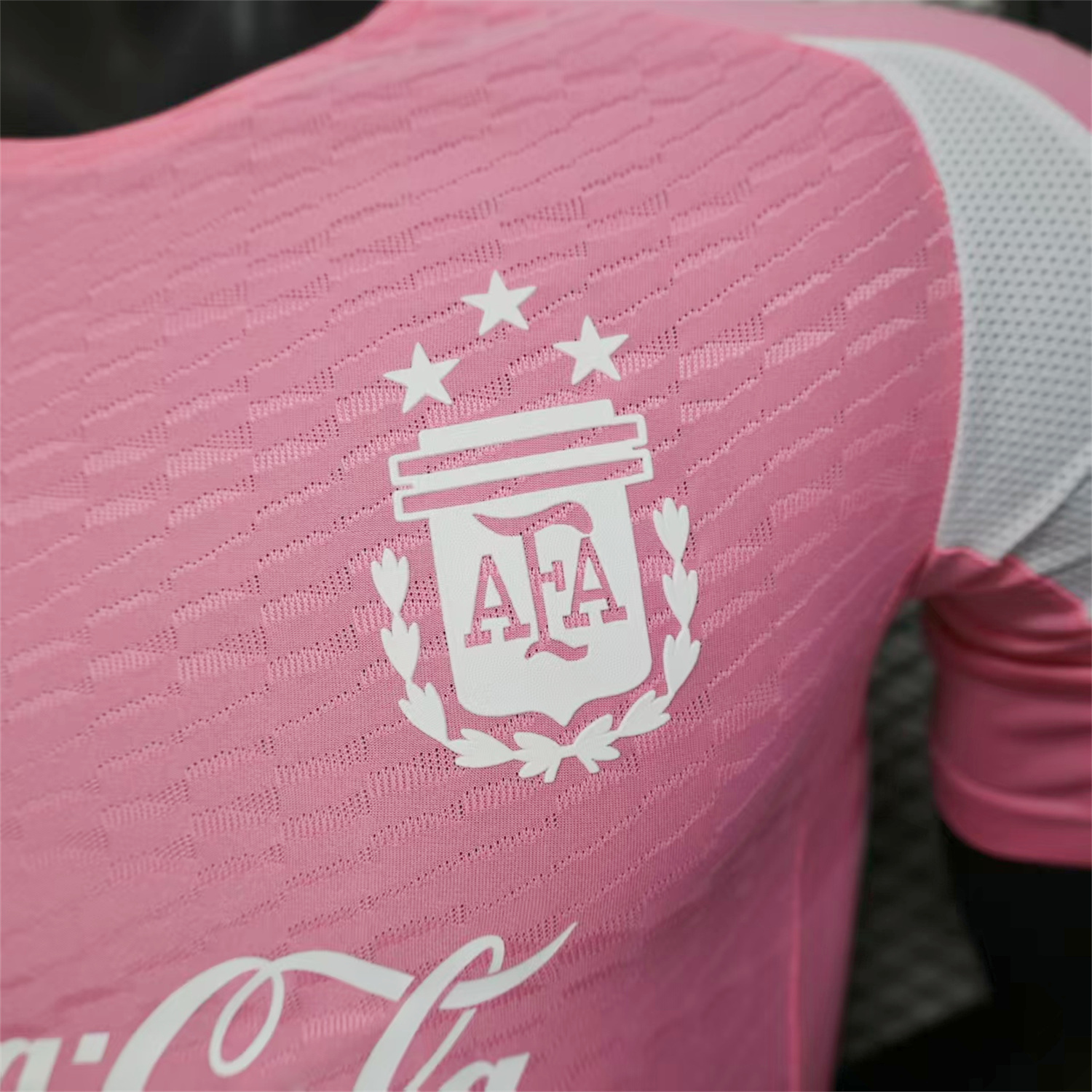 AlphaJersey-Argentina 25-26 Pink & White Training Jersey - Player Version