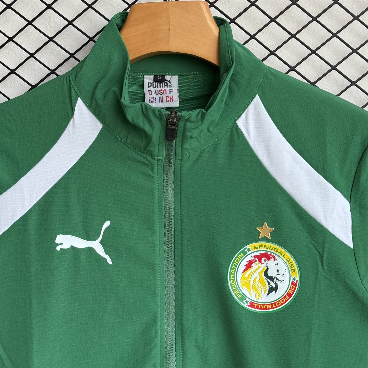 AlphaJersey-Senegal 2026 Windbreaker Training Set - Green Top and Pants