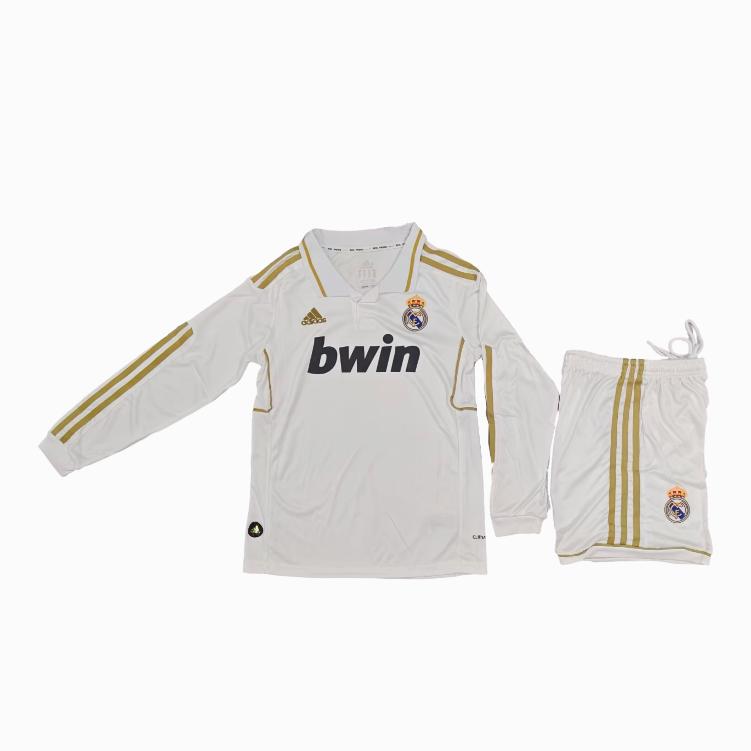 AlphaJersey-Retro Real Madrid 2011-12 Home Long Sleeves Kids Kit