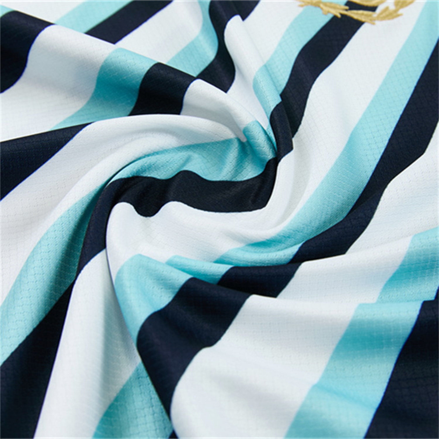 AlphaJersey-Argentina 2026 Kids Short-Sleeve Training Set - Blue Rays Top and Blue Shorts