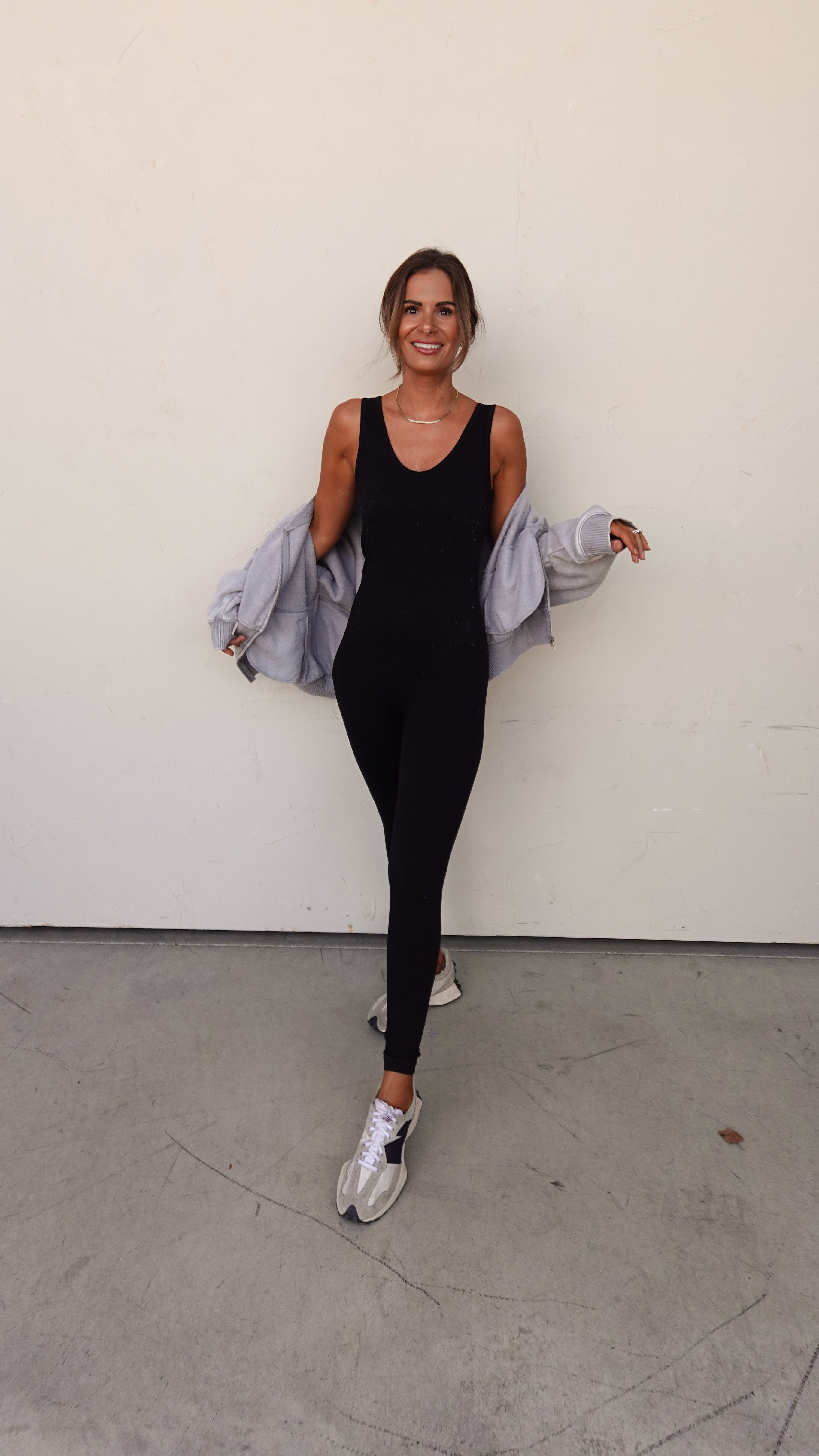 Black Ribbed Seamless Onesie | Elegant Women's Fashion by coolavocek