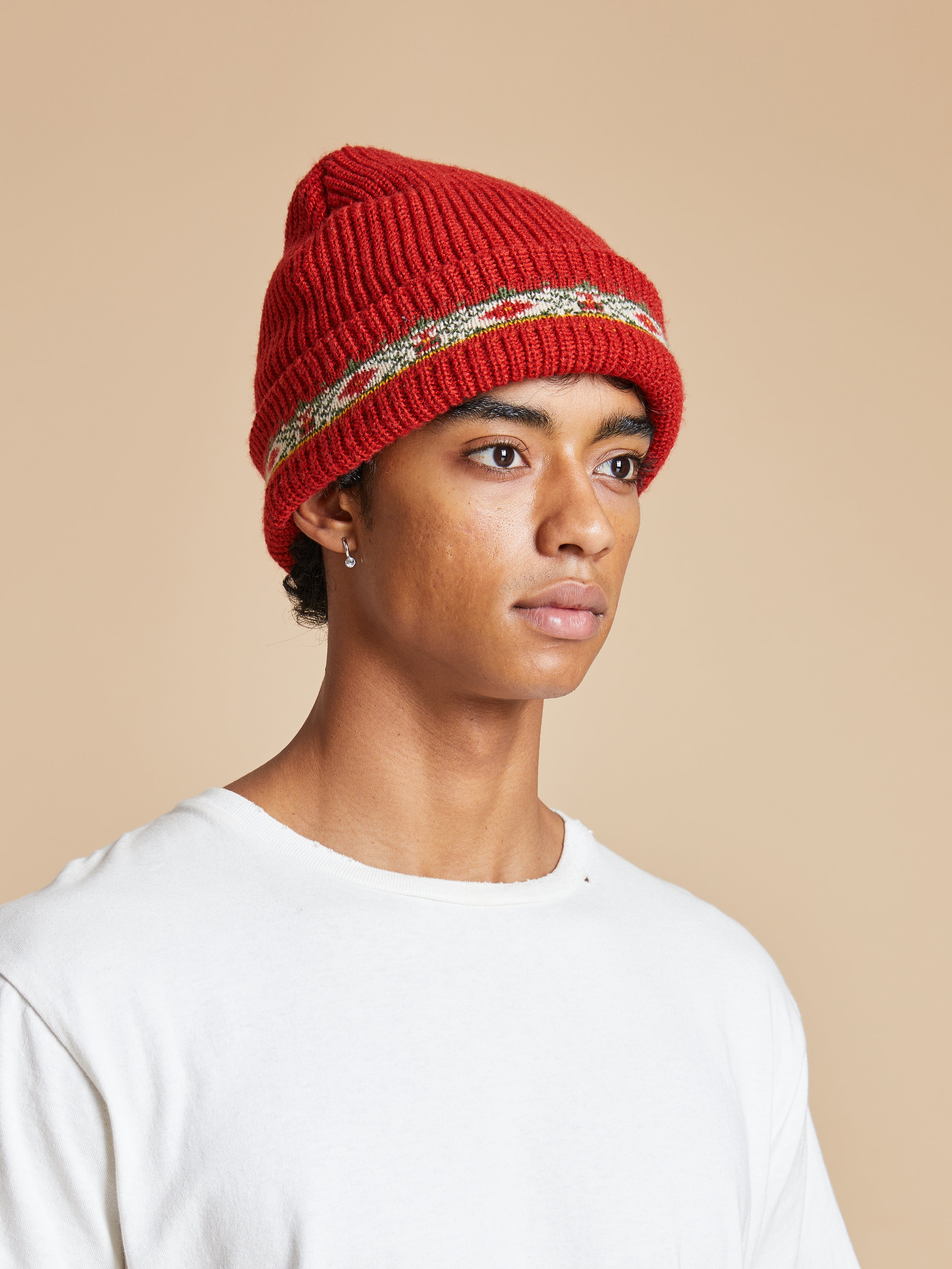 Ajrak Beanie | Modern Menswear by yycbvcnbmmnbm