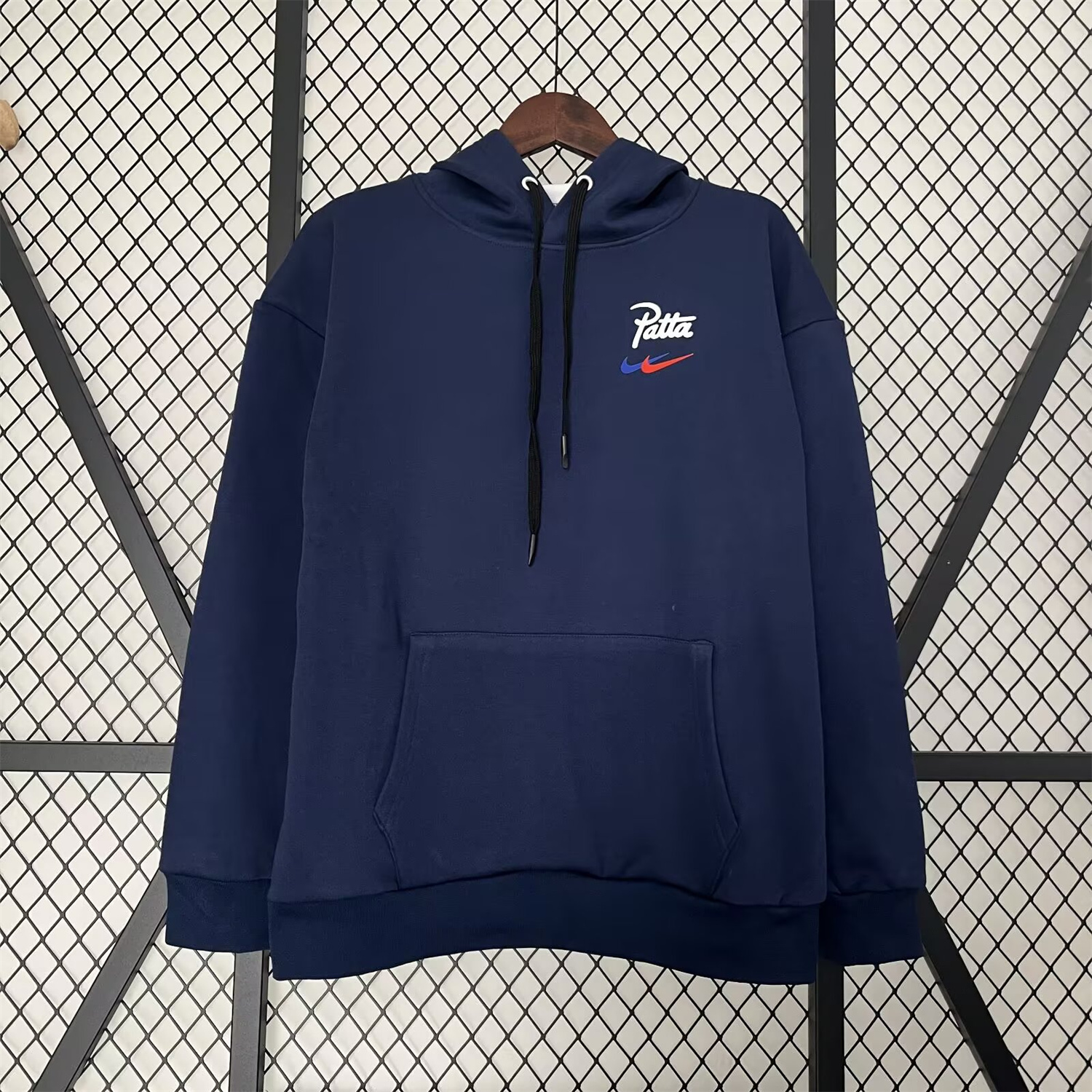 AlphaJersey-Barcelona x Patta 25-26 Blue Unisex Pullover Hoodie