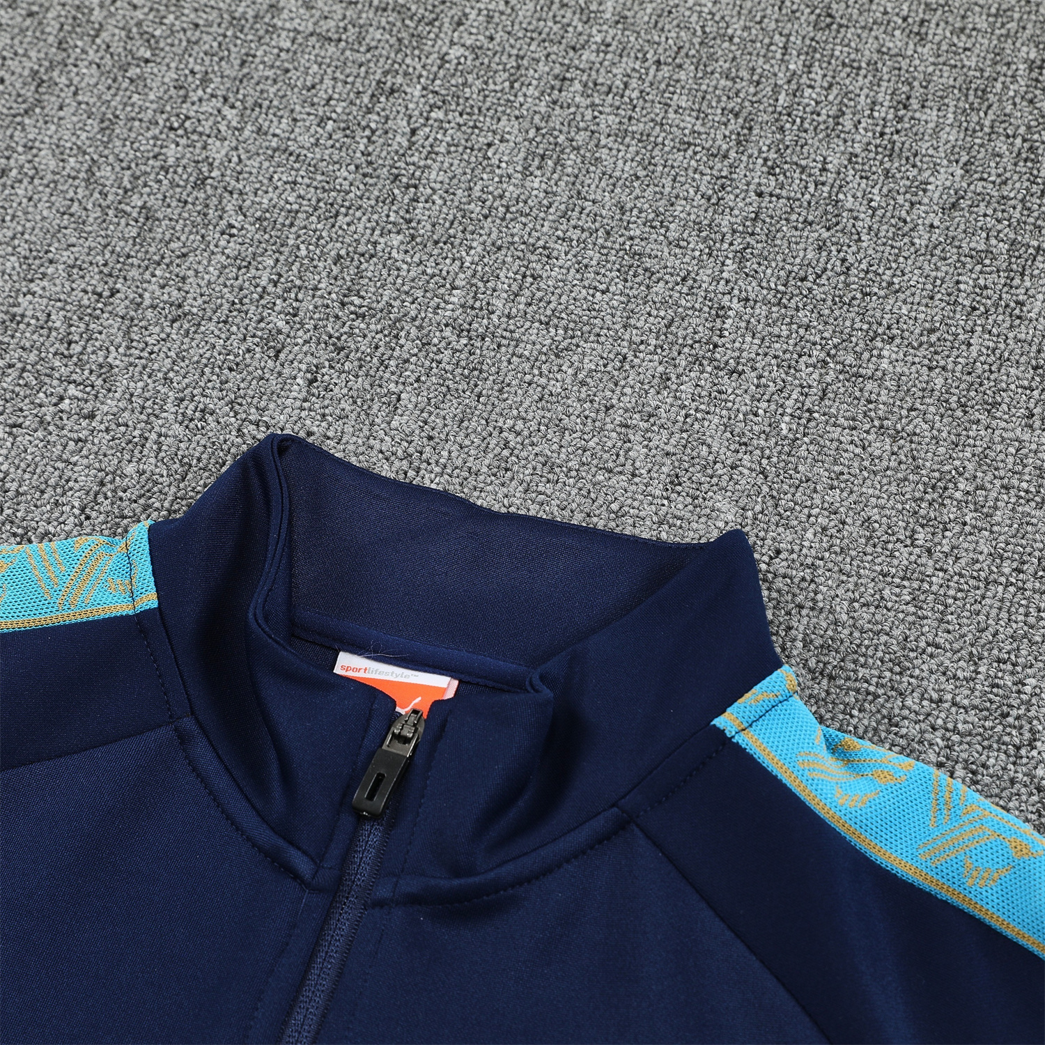 AlphaJersey-Marseille 25-26 Long Sleeve Training Set - Dark Blue Top & Pants