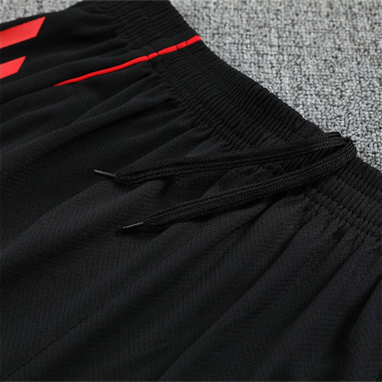 AlphaJersey-Liver.pool 25-26 Kids Short-Sleeve Training Set - Black Top & Black Shorts