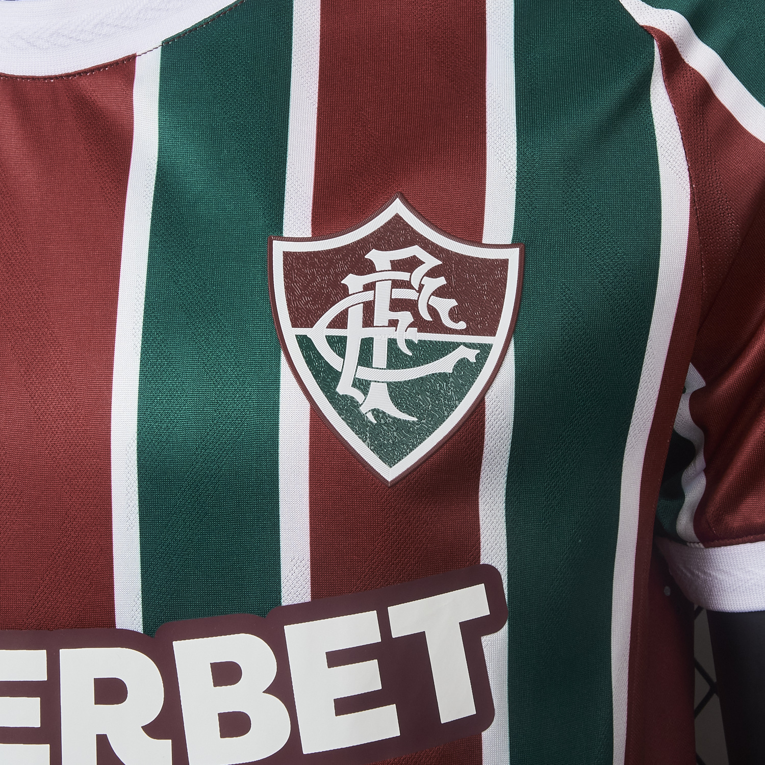 AlphaJersey-Fluminense 25-26 Home Jersey With Chest Sponsor - Player Version
