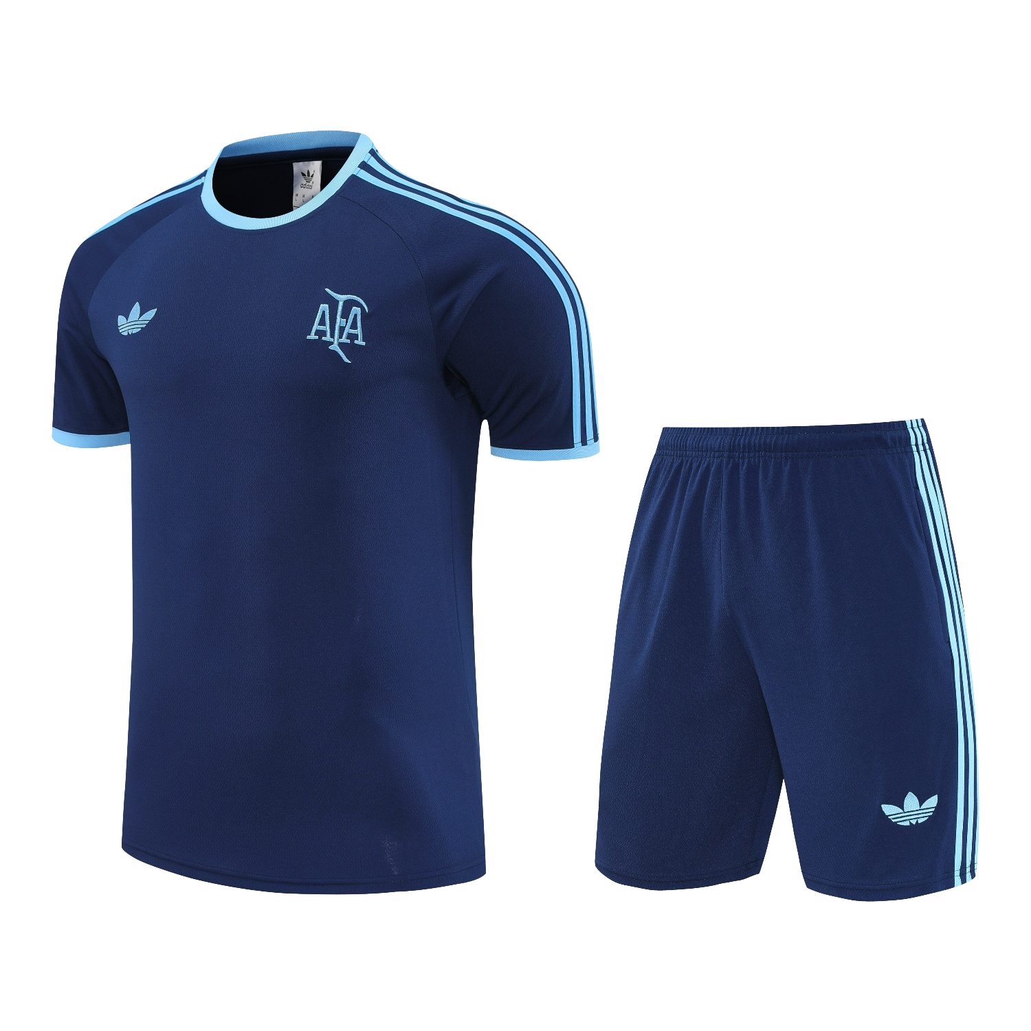 AlphaJersey-Argentina 25-26 Short-Sleeve Training Set - Deep BlueTop & Deep Blue Shorts