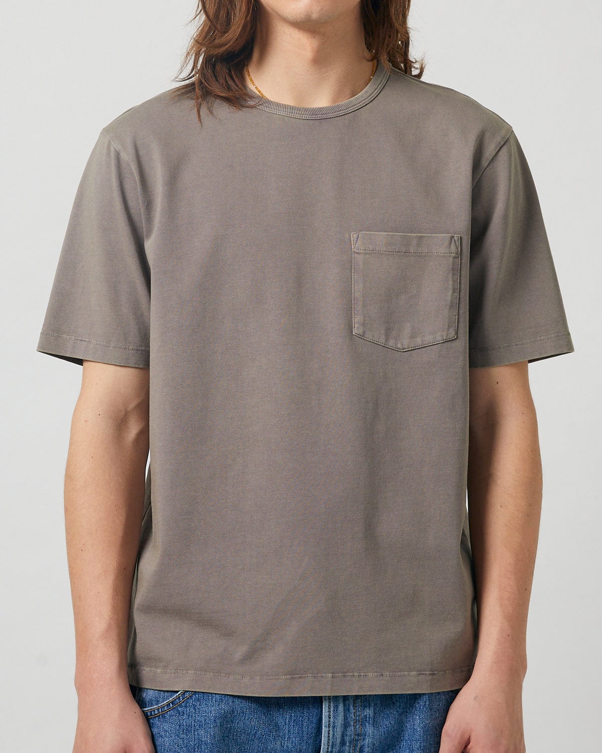 Garment Dye Tee - Smoke | Modern Menswear by yycbvcnbmmnbm