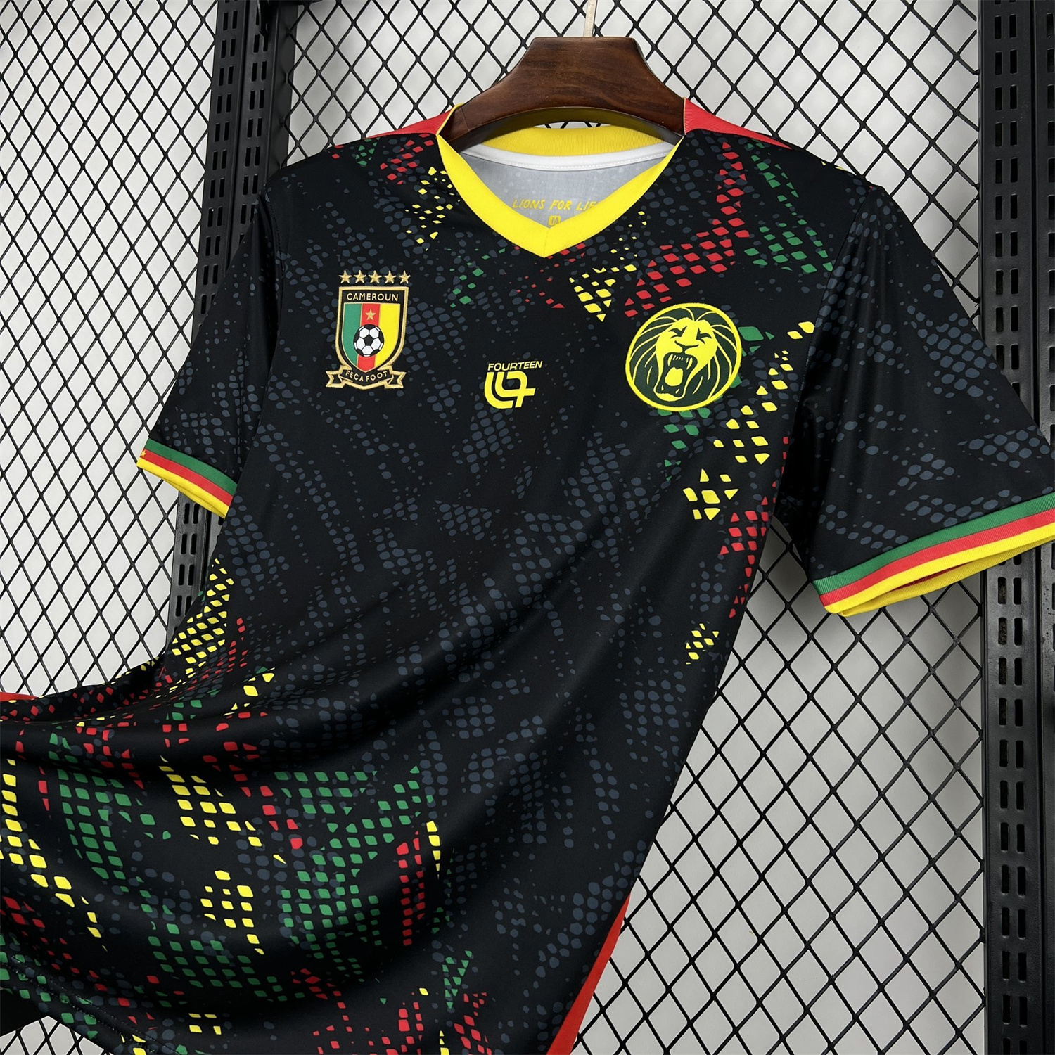 AlphaJersey-Cameroon 2026 Black Special Jersey - Fans Version