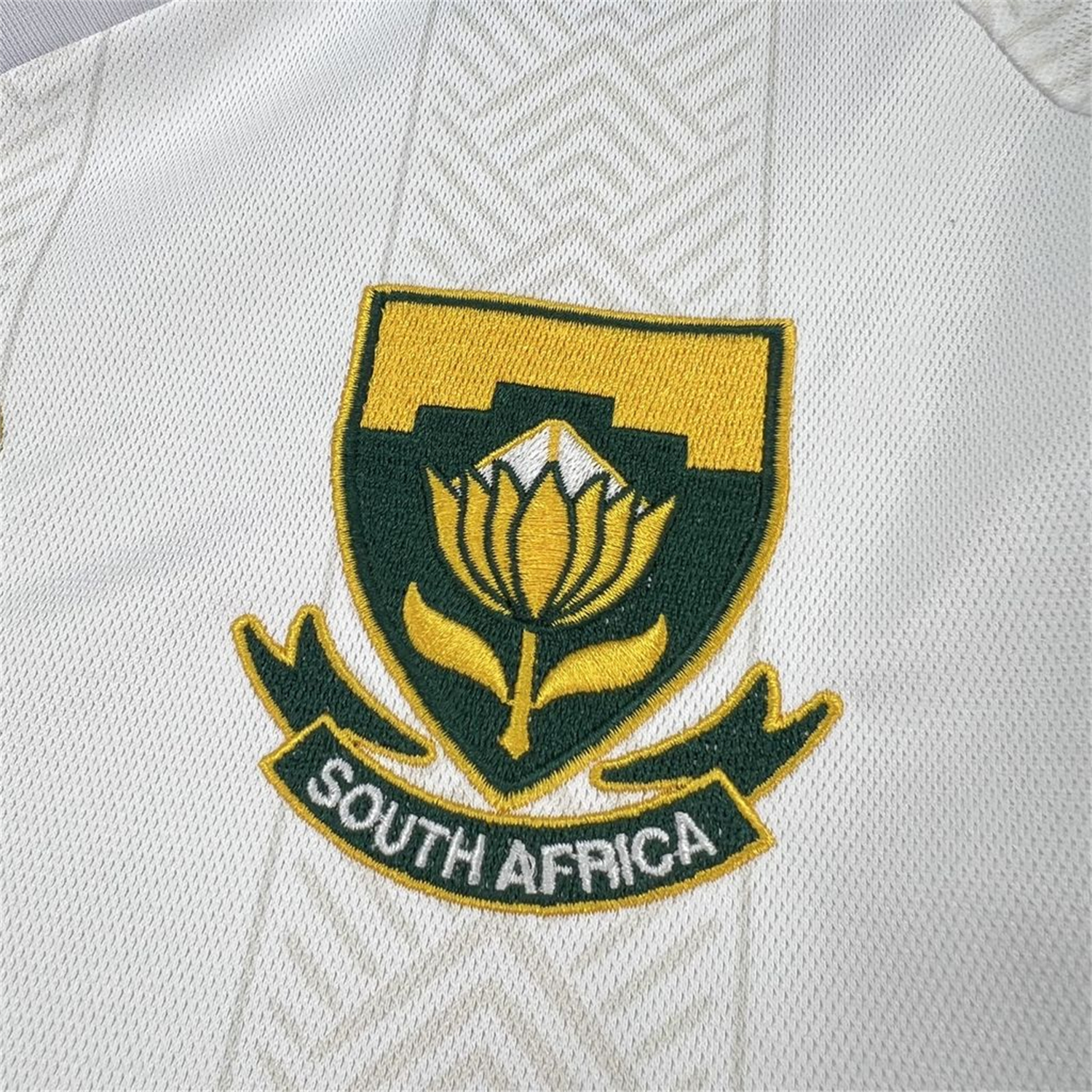 AlphaJersey-South Africa 2026 White Retro Style Jersey - Fans Version