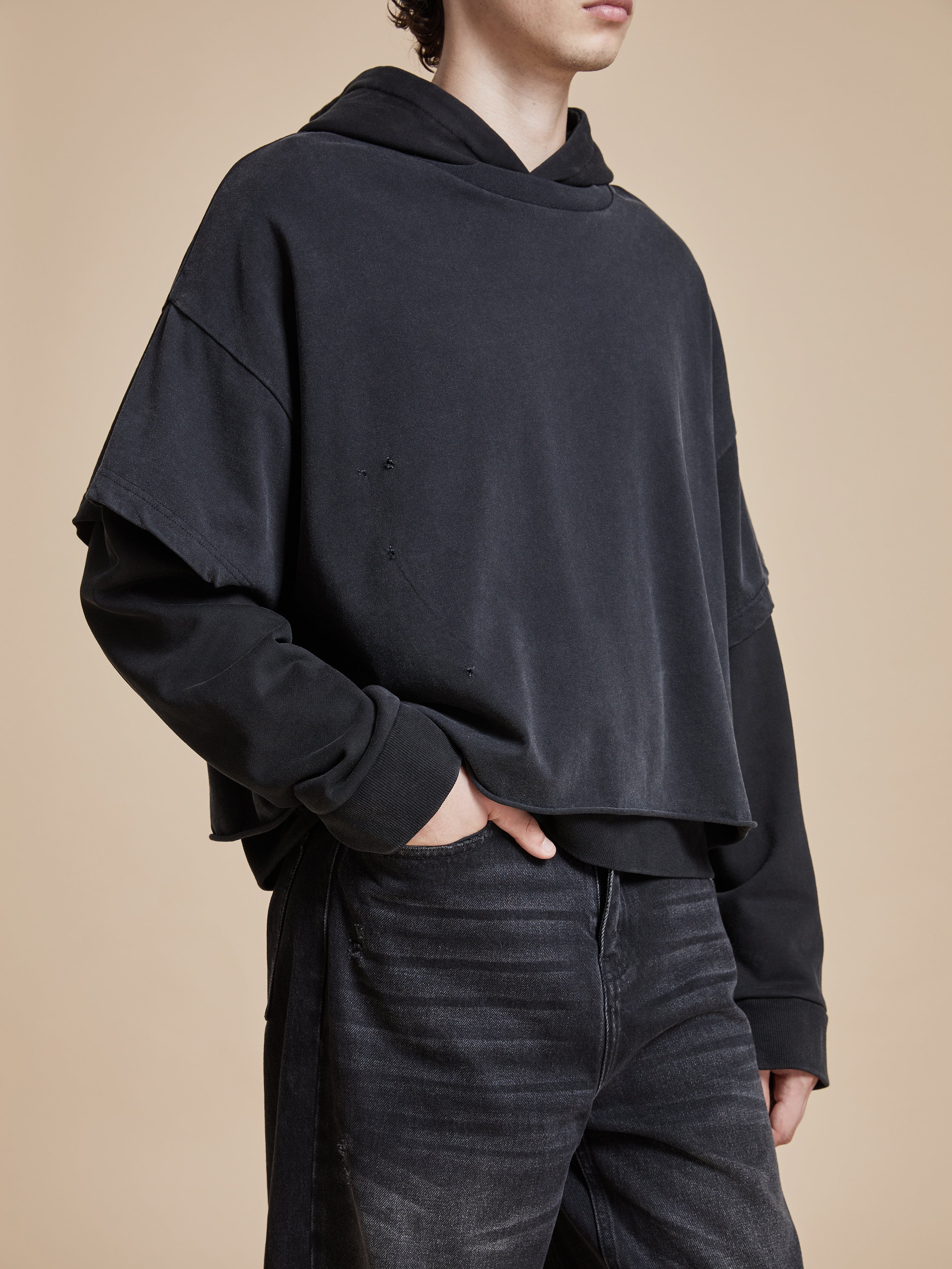 Double Layer Hoodie | Modern Menswear by yycbvcnbmmnbm
