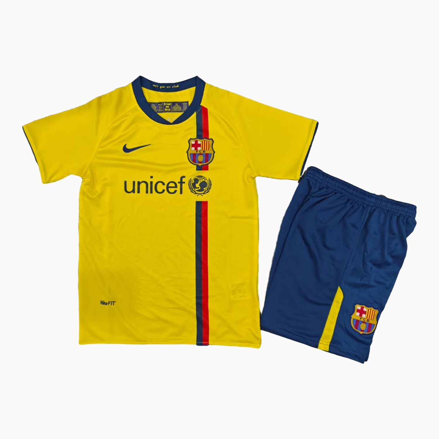 AlphaJersey-Retro Barcelona 2008-09 Away Kids Kit