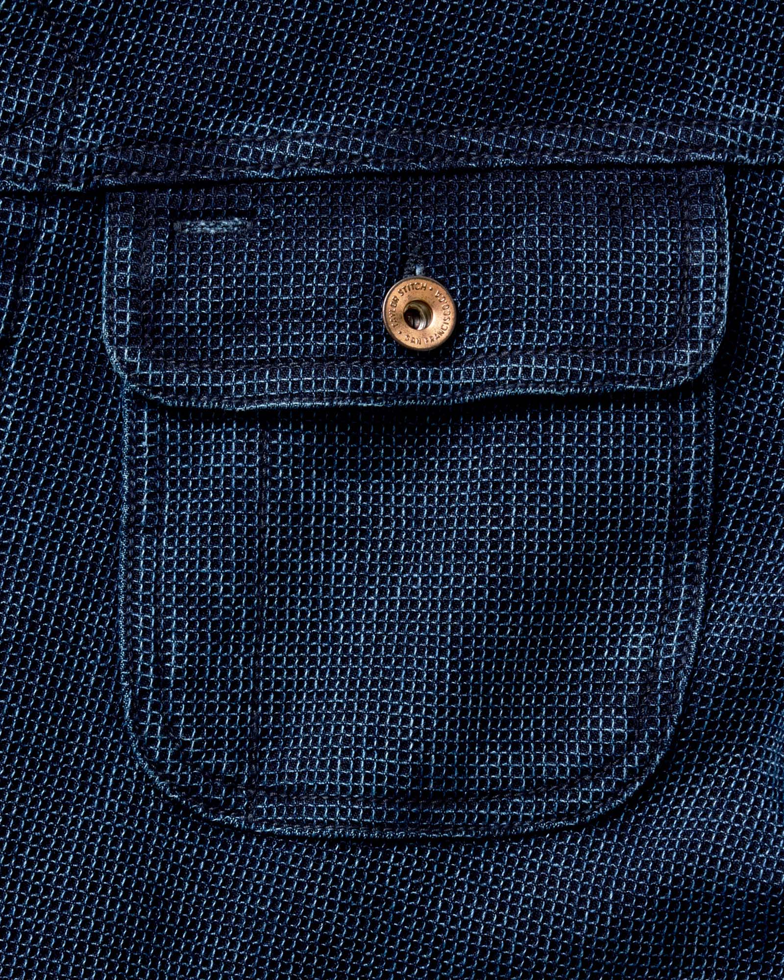 The Long Haul Jacket in Rinsed Indigo Waffle | Modern Menswear by yycbvcnbmmnbm
