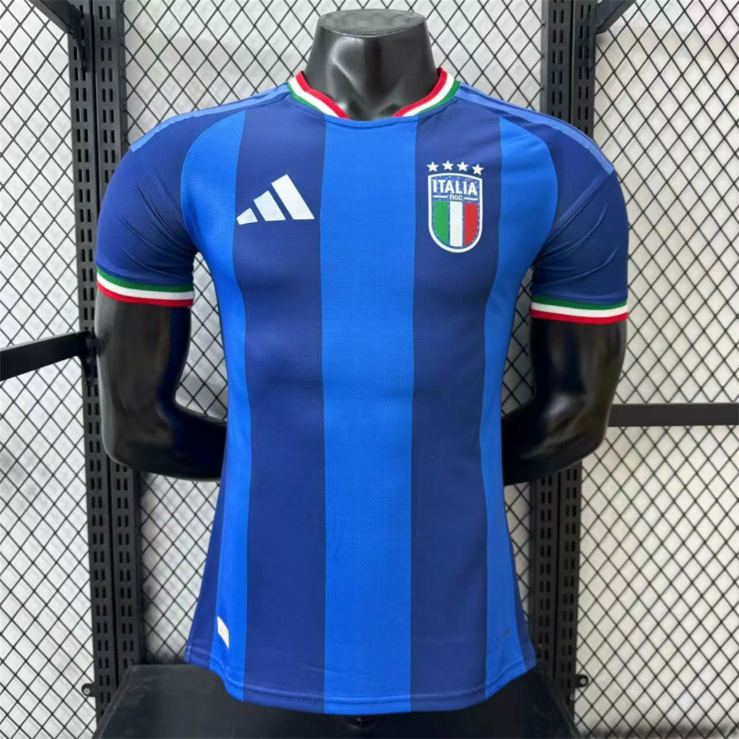 AlphaJersey-Italy 2026 Blue Vertical Stripes Special Jersey - Player Version