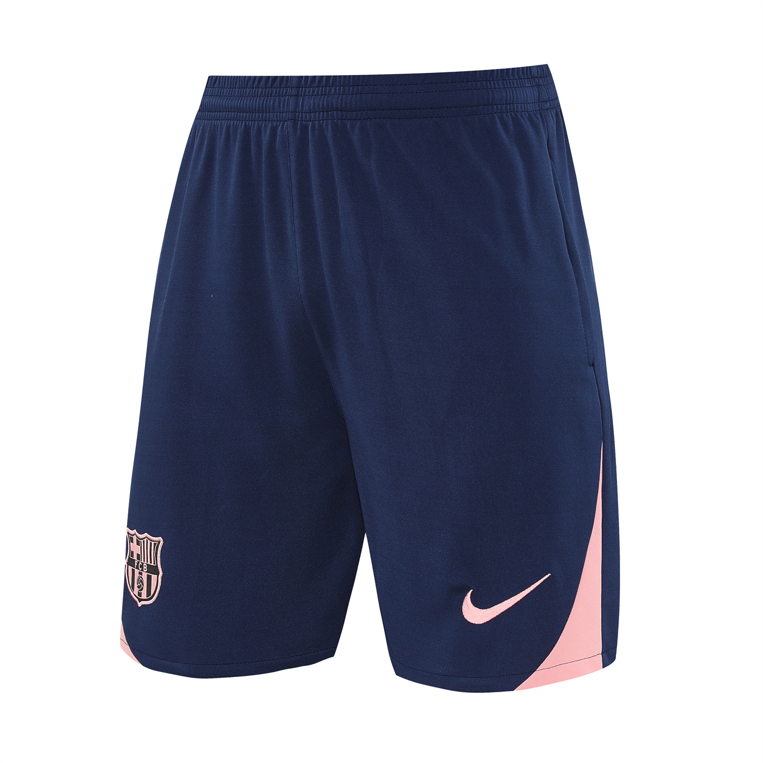 AlphaJersey-Barcelona 25-26 Vest Training Set - Cream Vest & Deep Blue Shorts