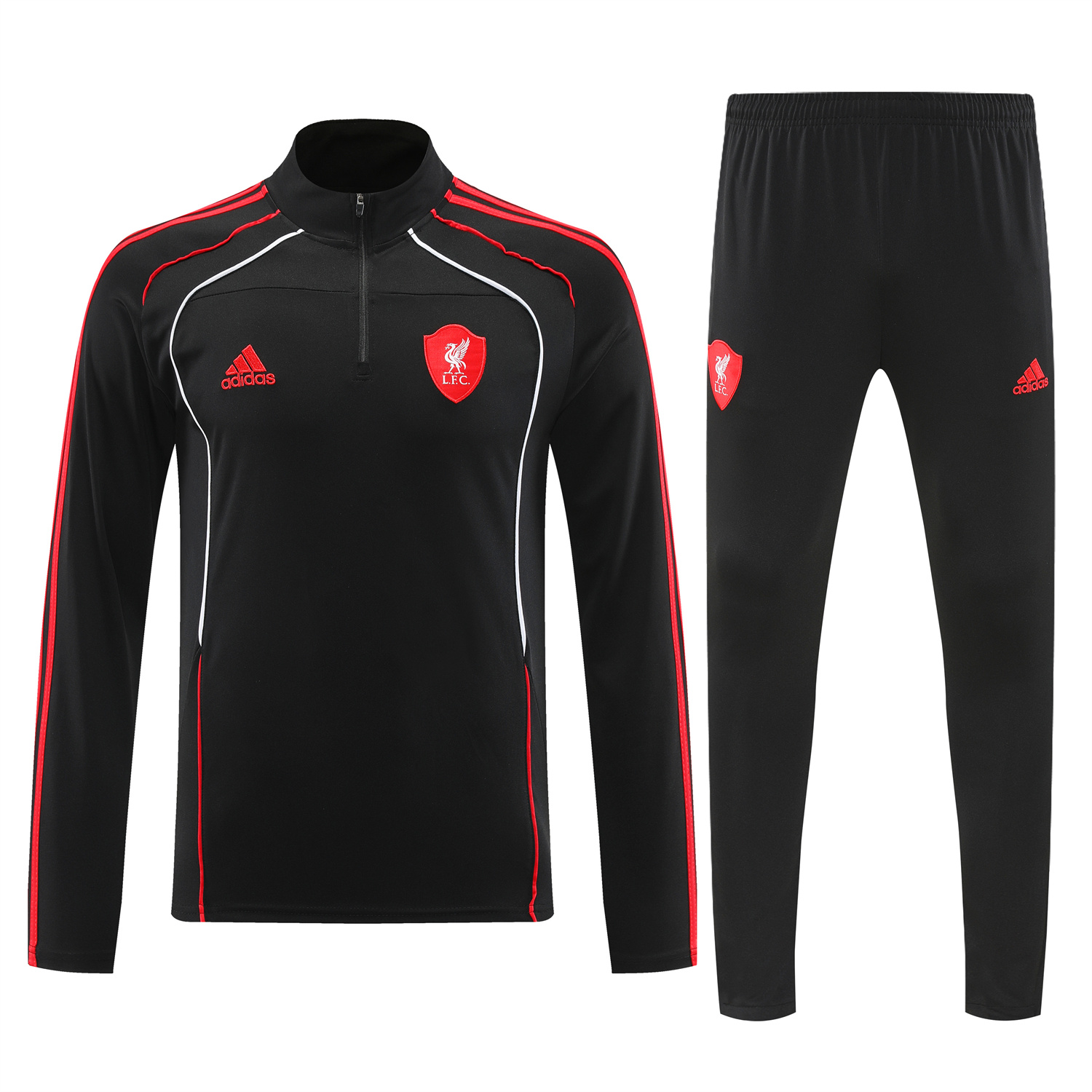 AlphaJersey-Liver.pool 25-26 Long Sleeve Training Set - Black Top & Pants