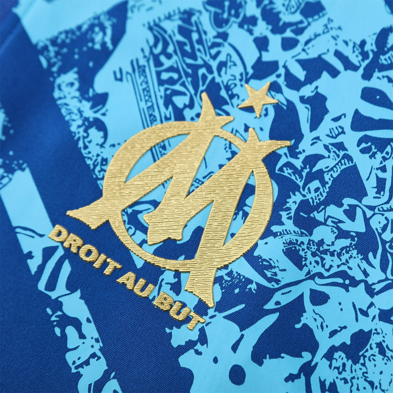 AlphaJersey-Marseille 25-26 Jacket Training Tracksuit - Blue Jackets & Blue Pants