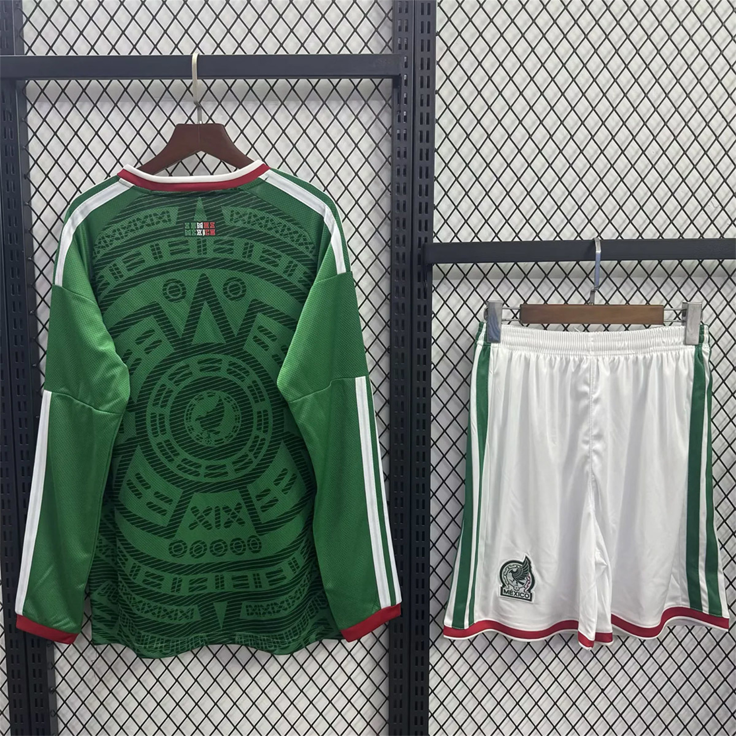 AlphaJersey-Mexico 2026 Home Long Sleeves Kids Kit